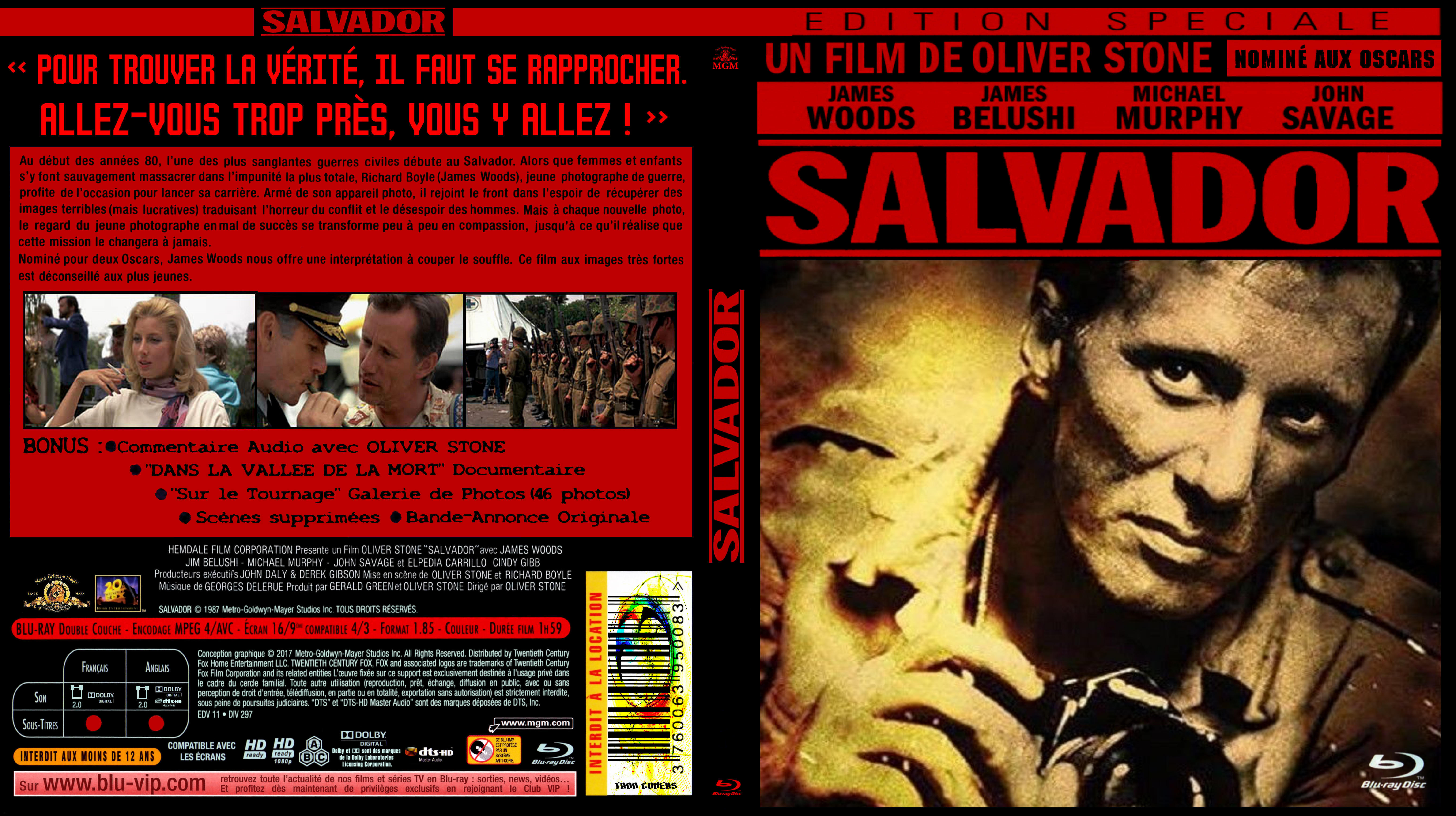 Jaquette DVD Salvador custom (BLU-RAY)