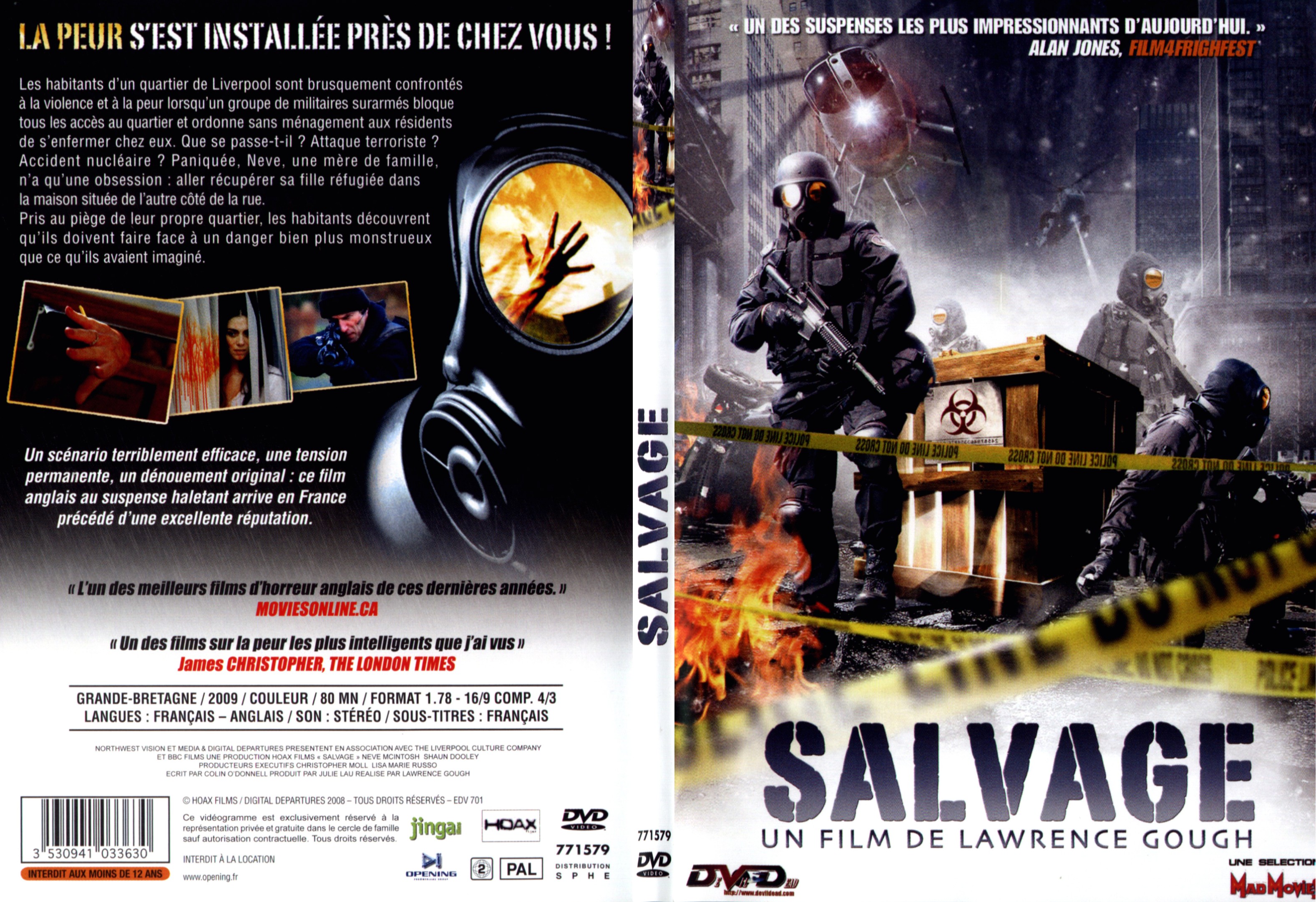 Jaquette DVD Salvage - SLIM