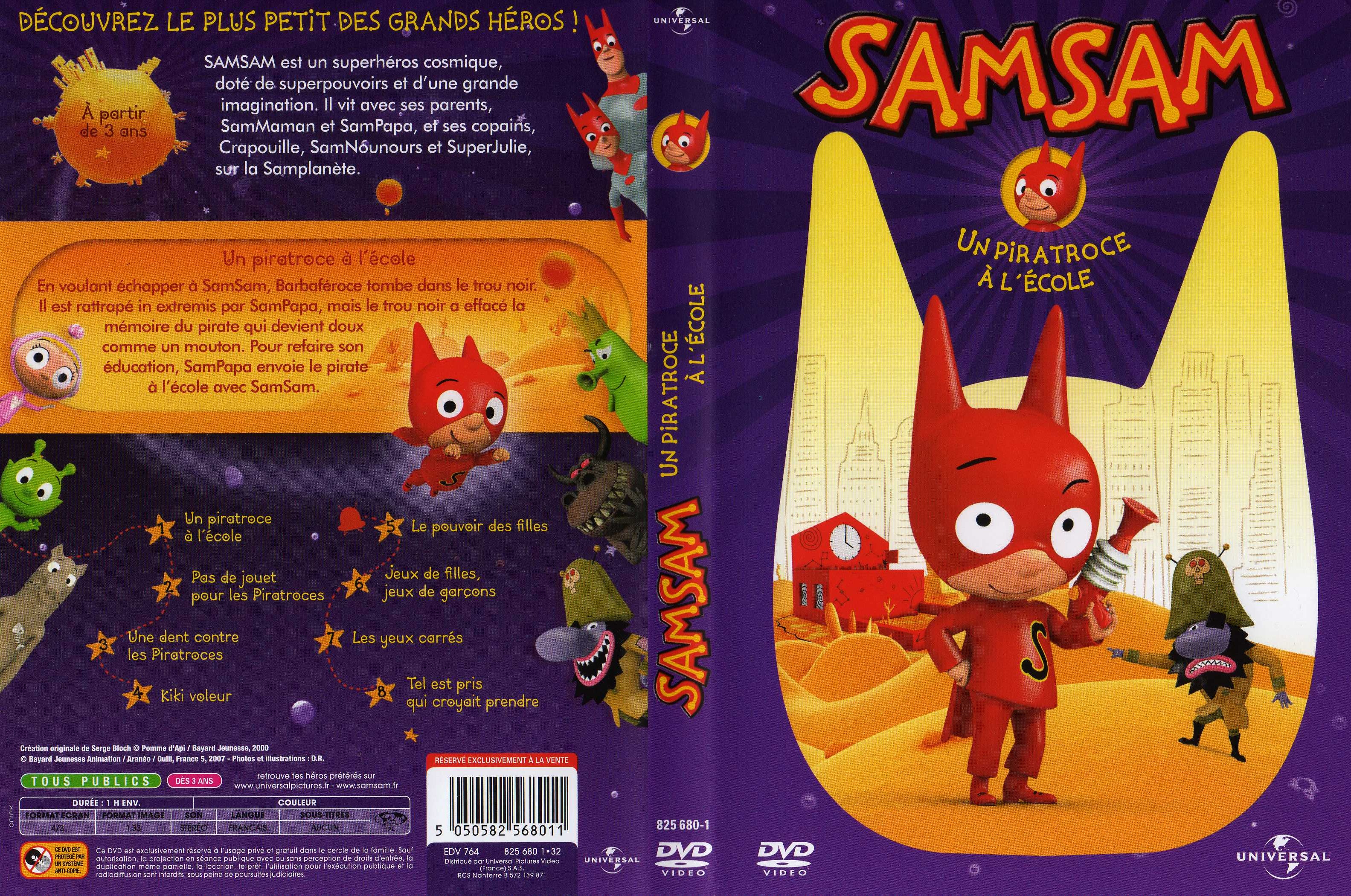 Jaquette DVD SamSam - Un piratroce  l