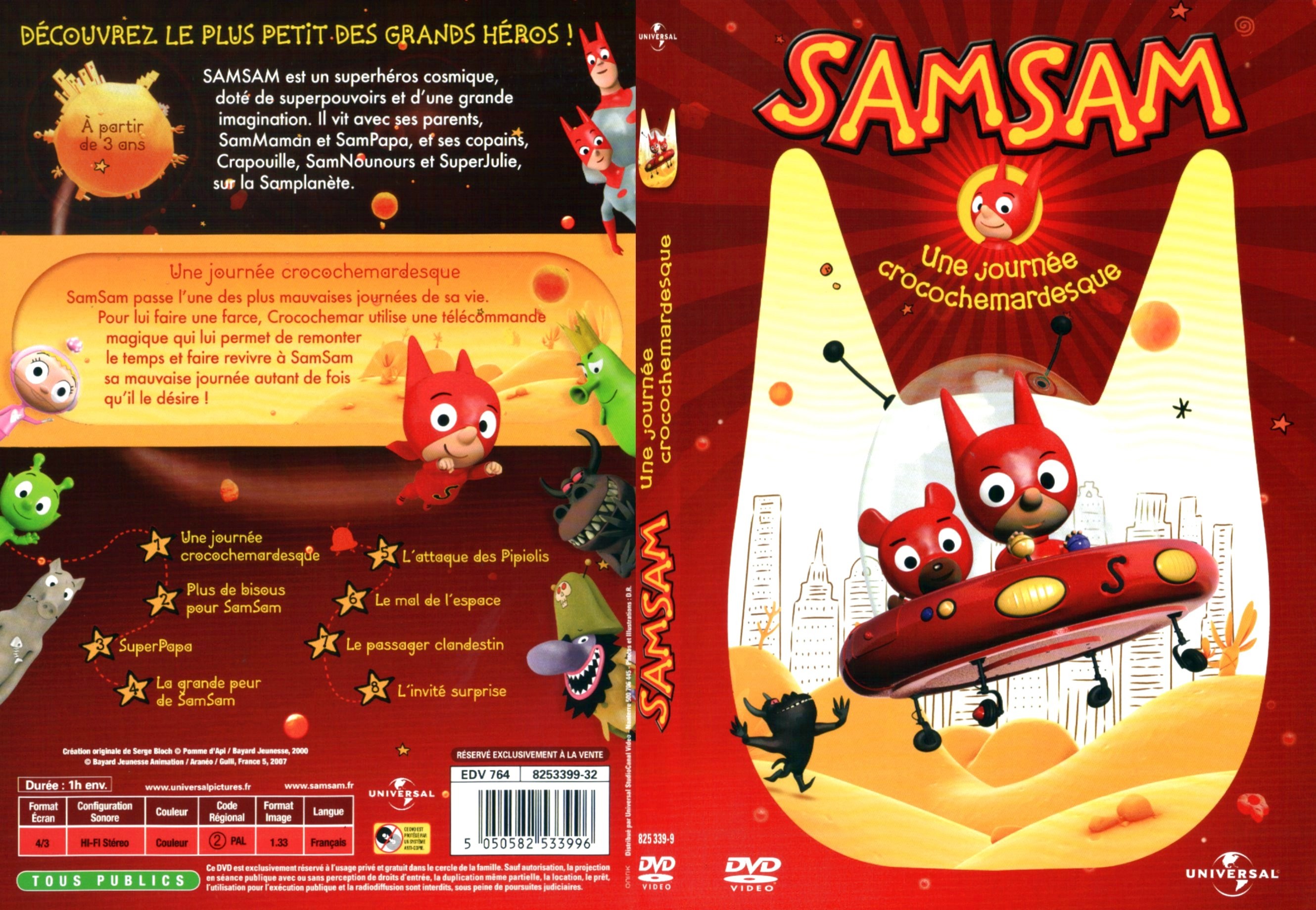 Jaquette DVD SamSam - Une journe crocochemardesque - SLIM