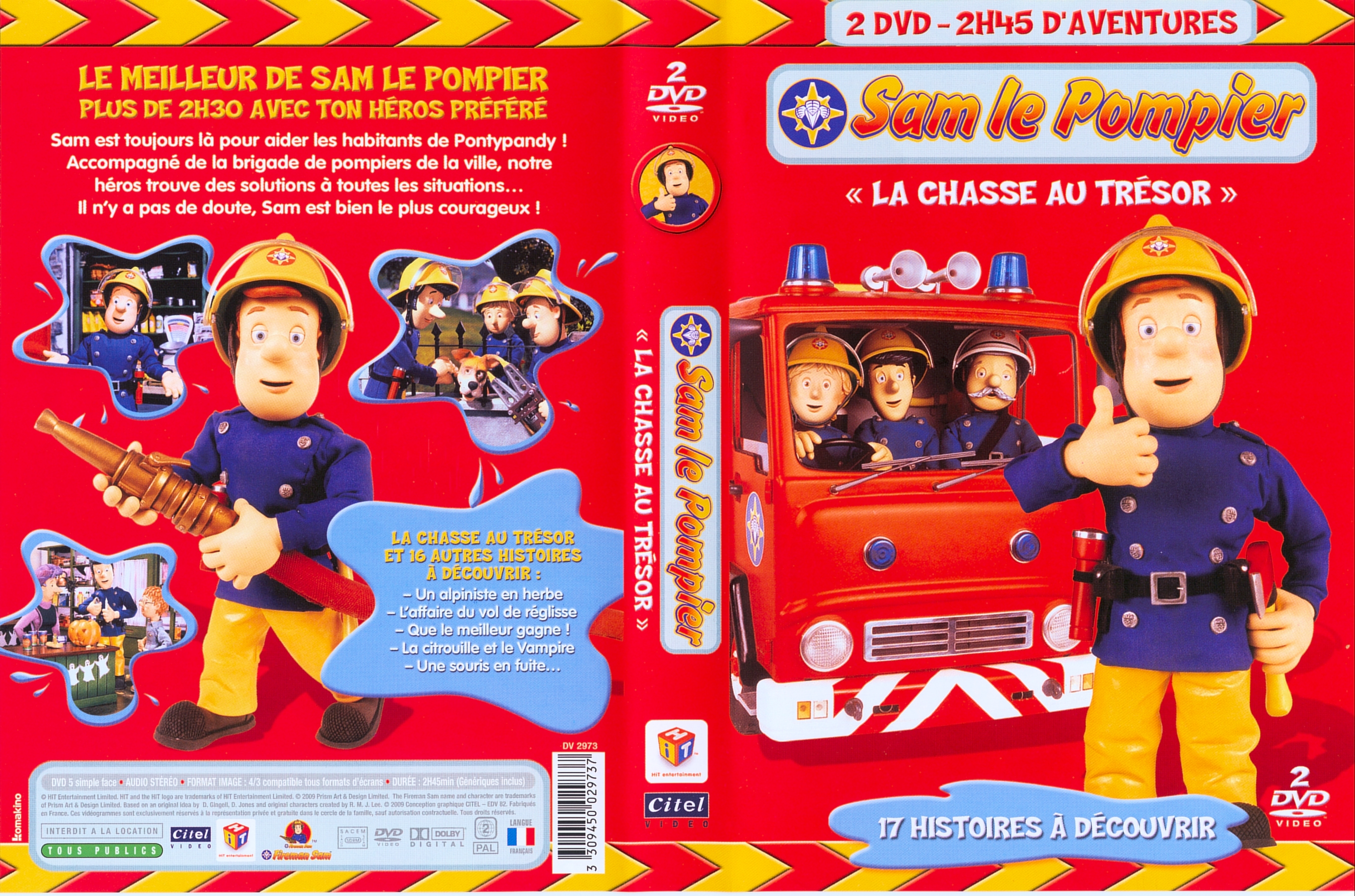Jaquette DVD Sam le pompier - La chasse au trsor