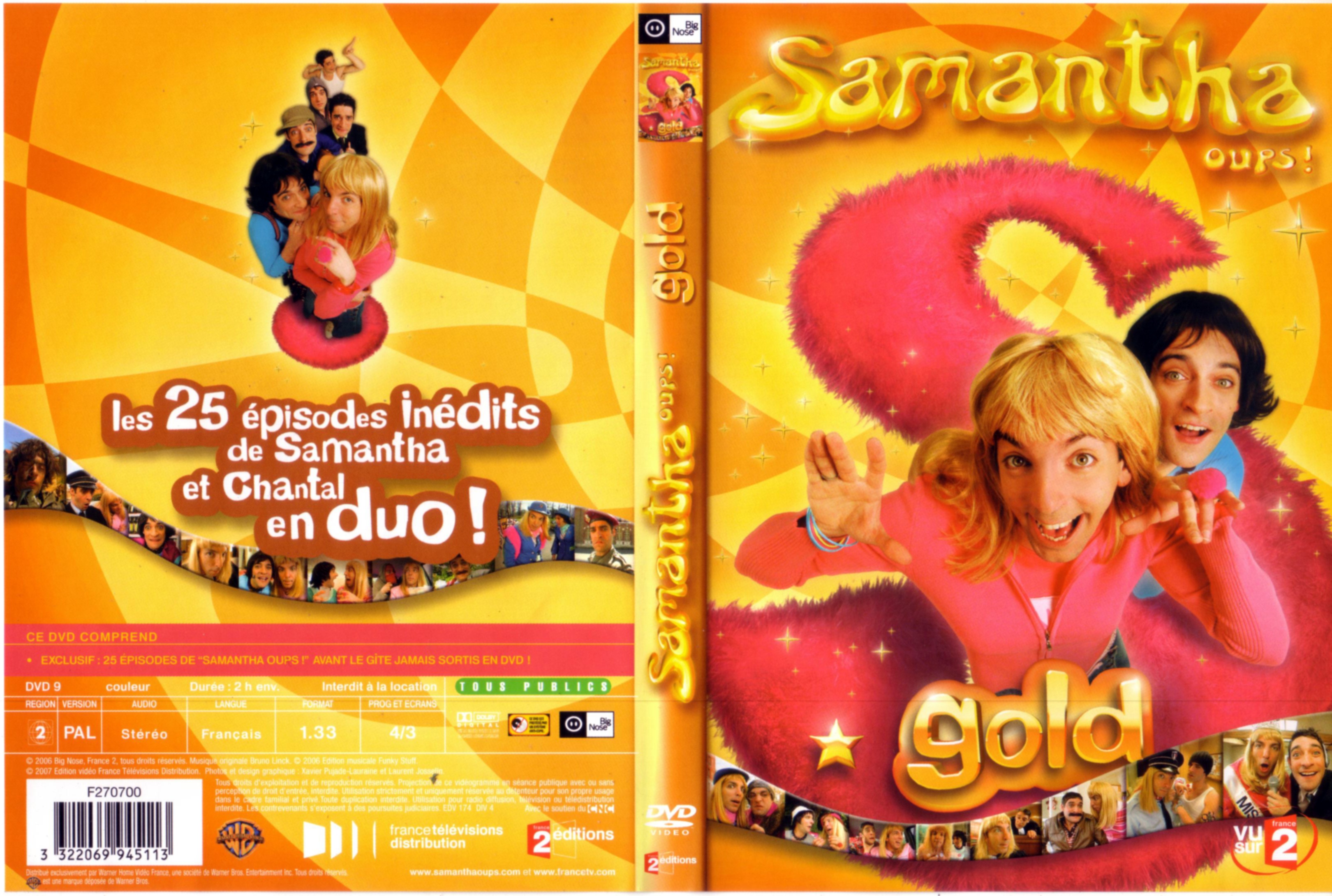 Jaquette DVD Samantha oups gold