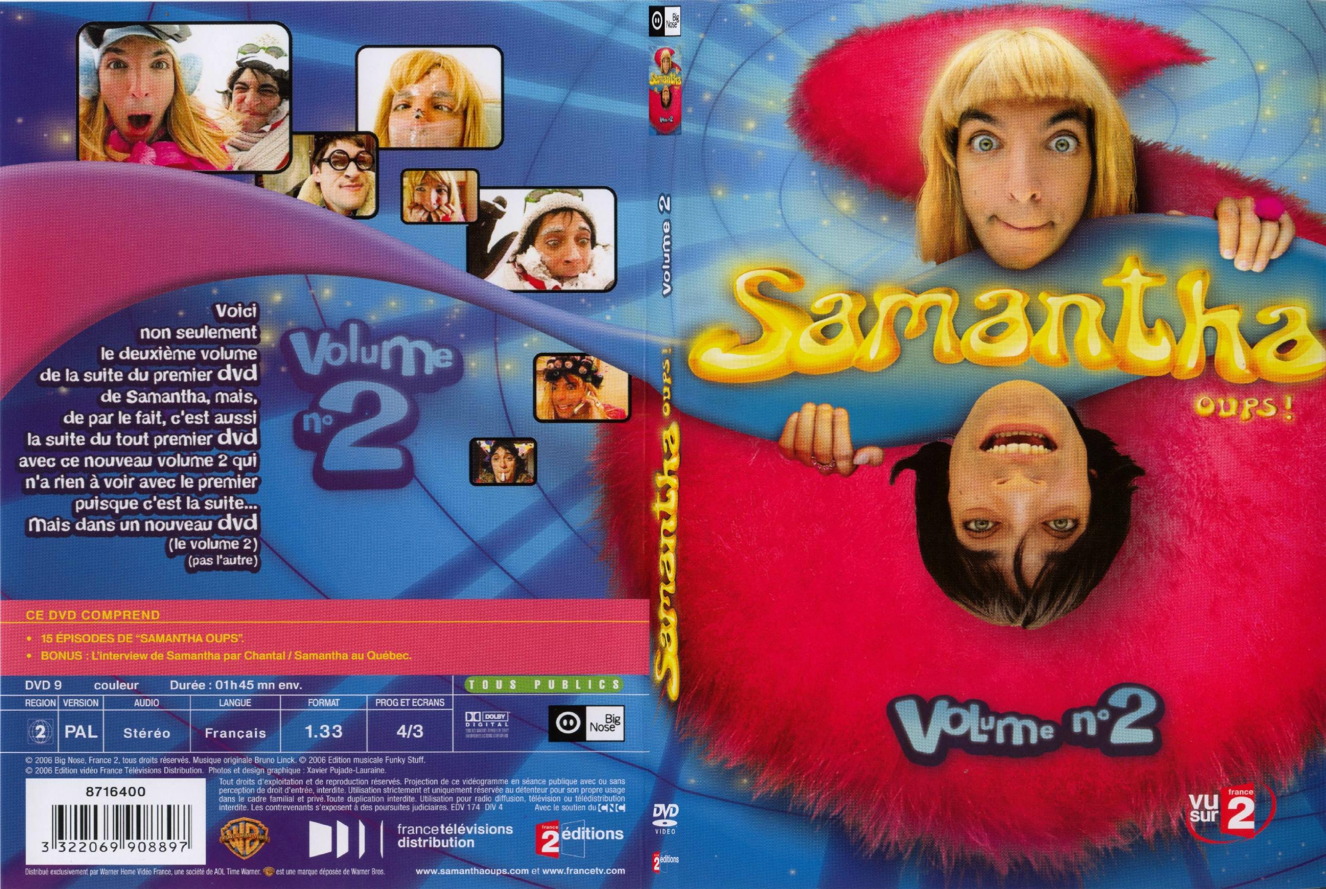 Jaquette DVD Samantha oups vol 2 - SLIM