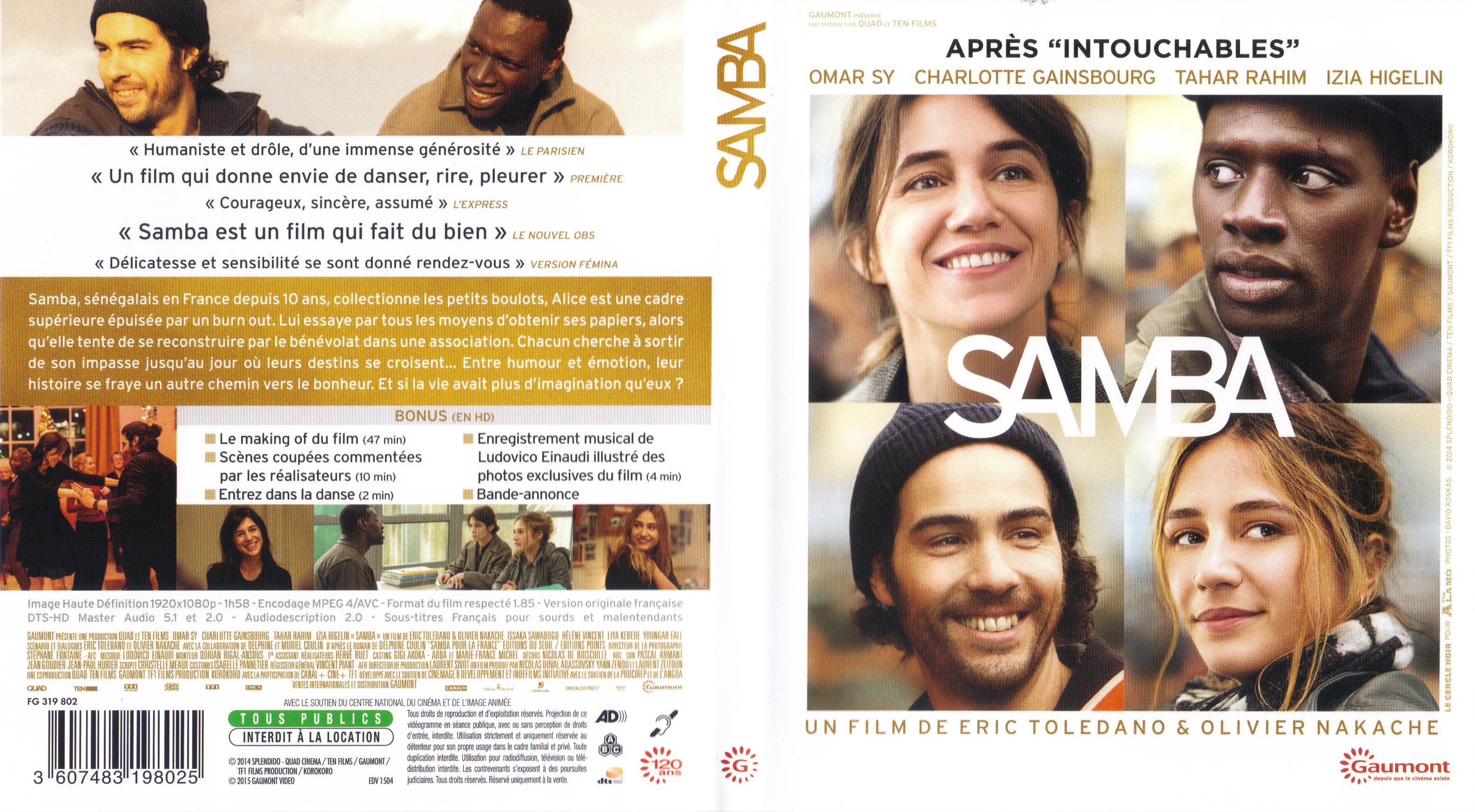 Jaquette DVD Samba (BLU-RAY)