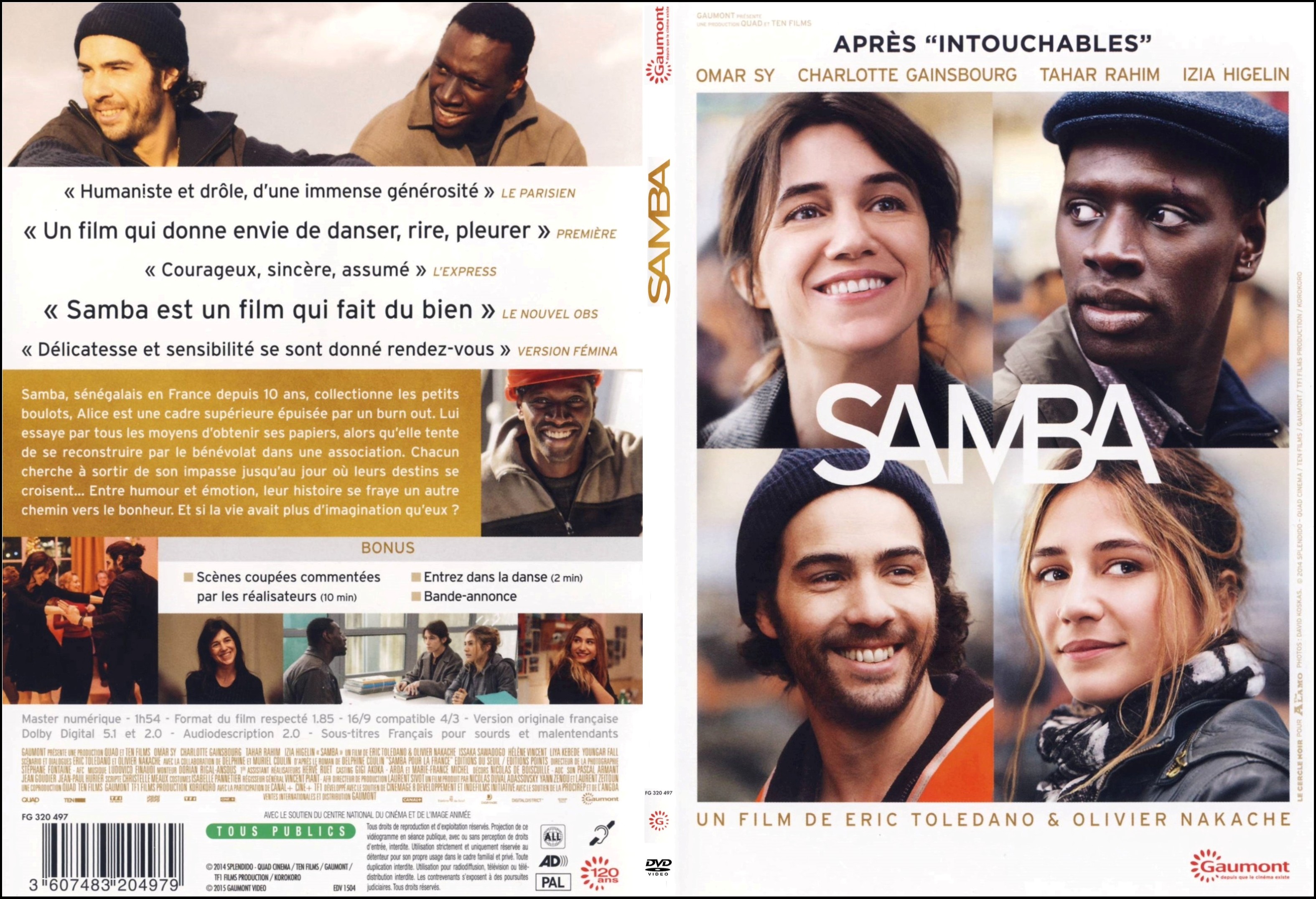 Jaquette DVD Samba - SLIM