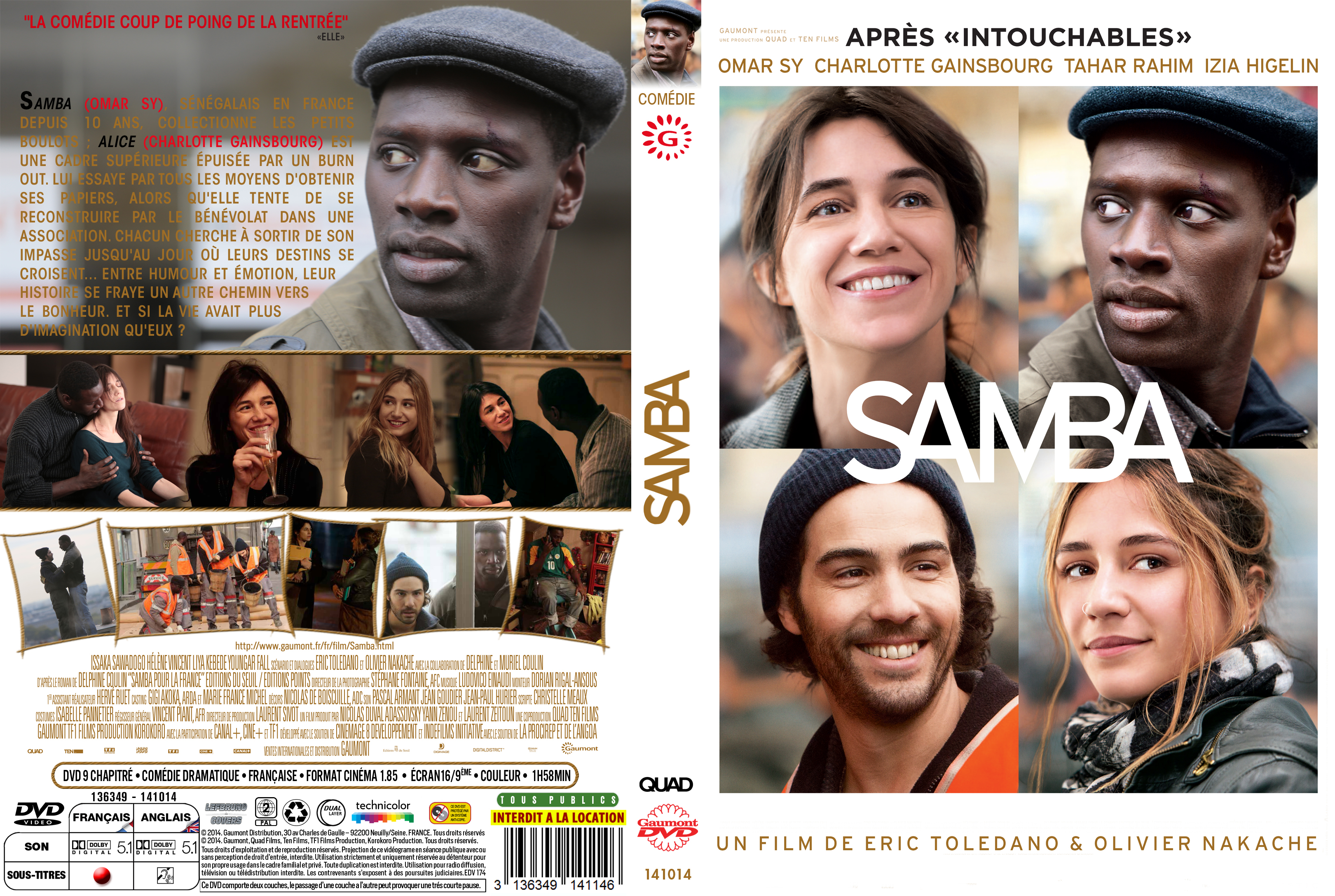 Jaquette DVD Samba custom
