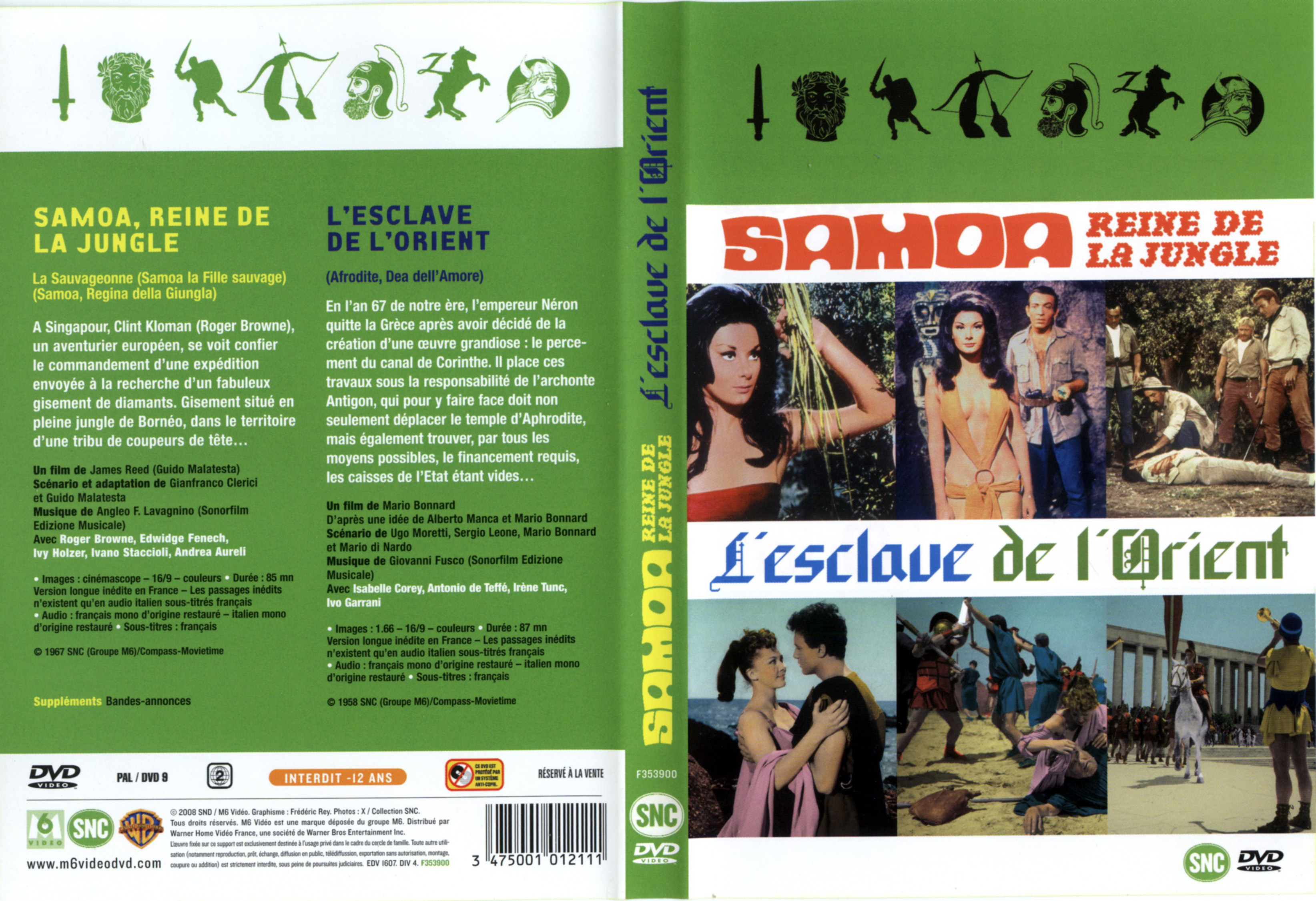 Jaquette DVD Samoa reine de la jungle + L