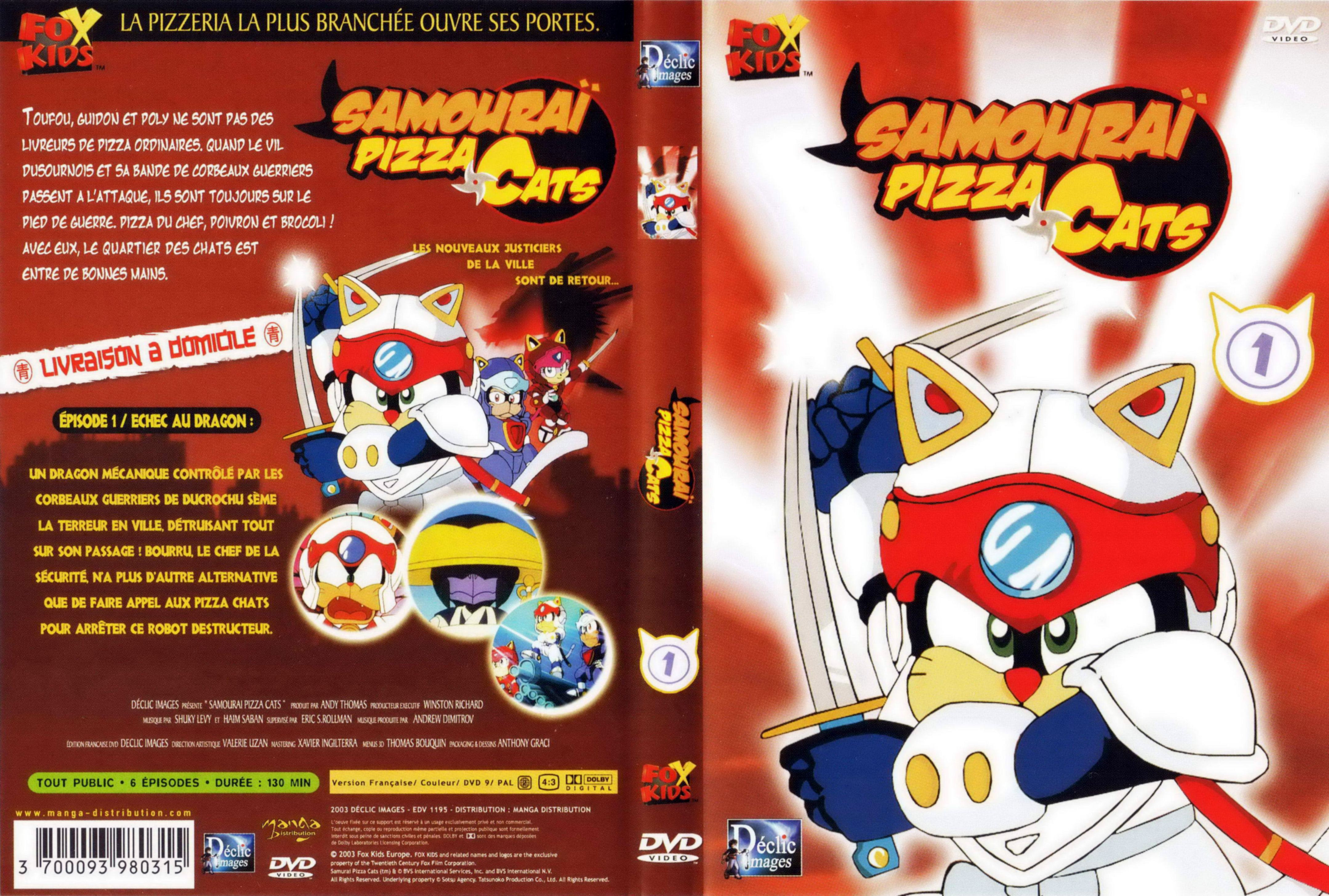 Jaquette Dvd De Samourai Pizza Cats Dvd 1 Cinéma Passion 