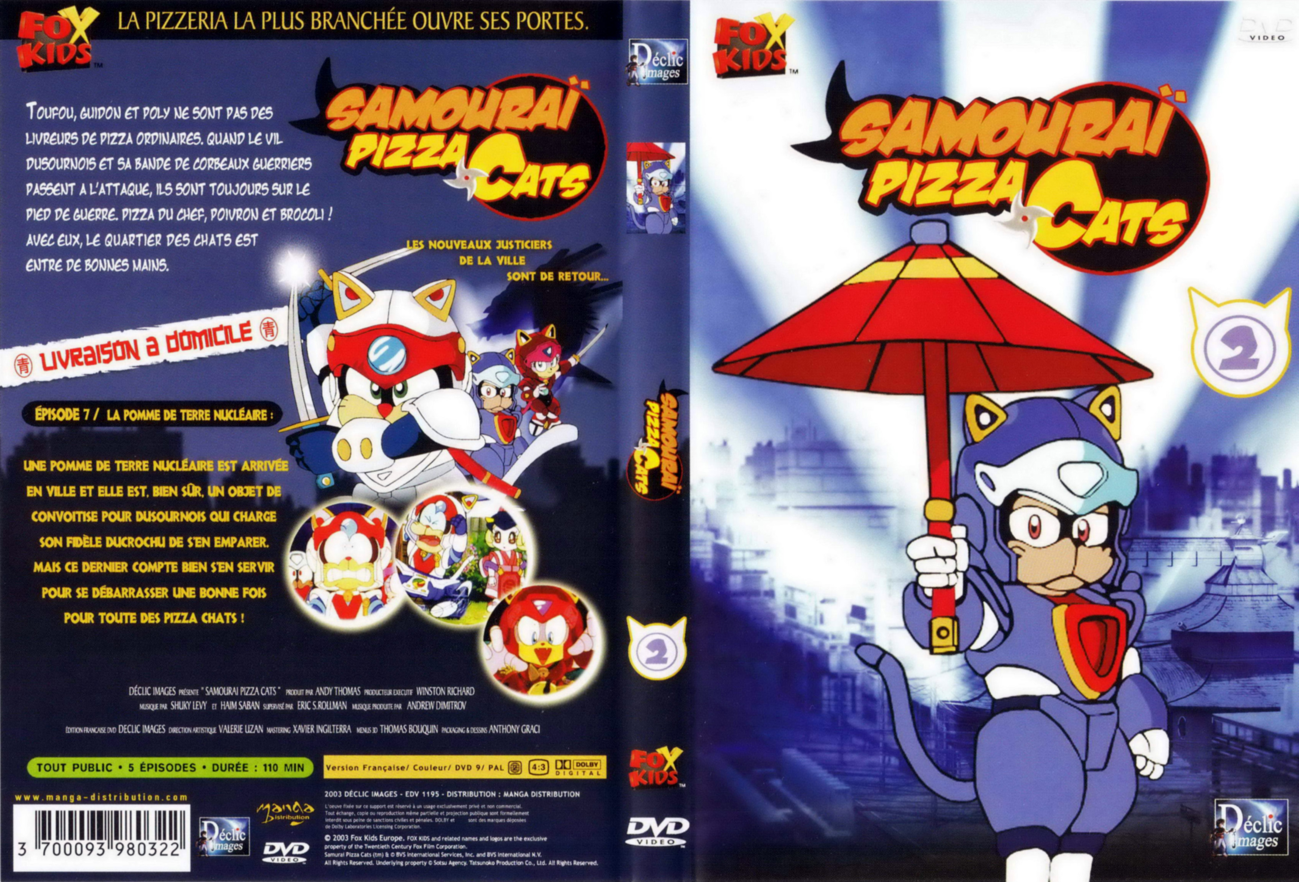Jaquette DVD Samourai pizza cats dvd 2