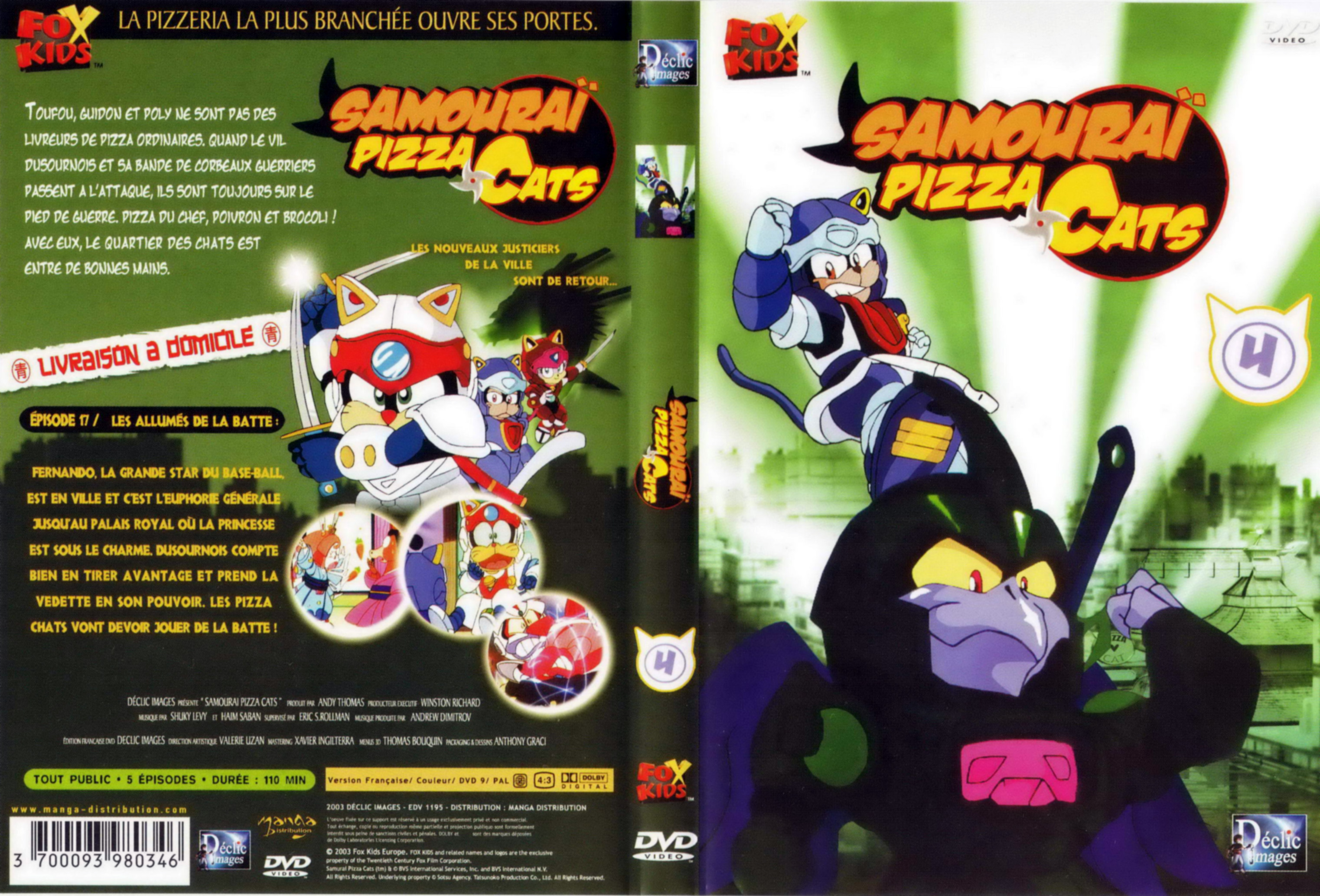 Jaquette DVD Samourai pizza cats dvd 4