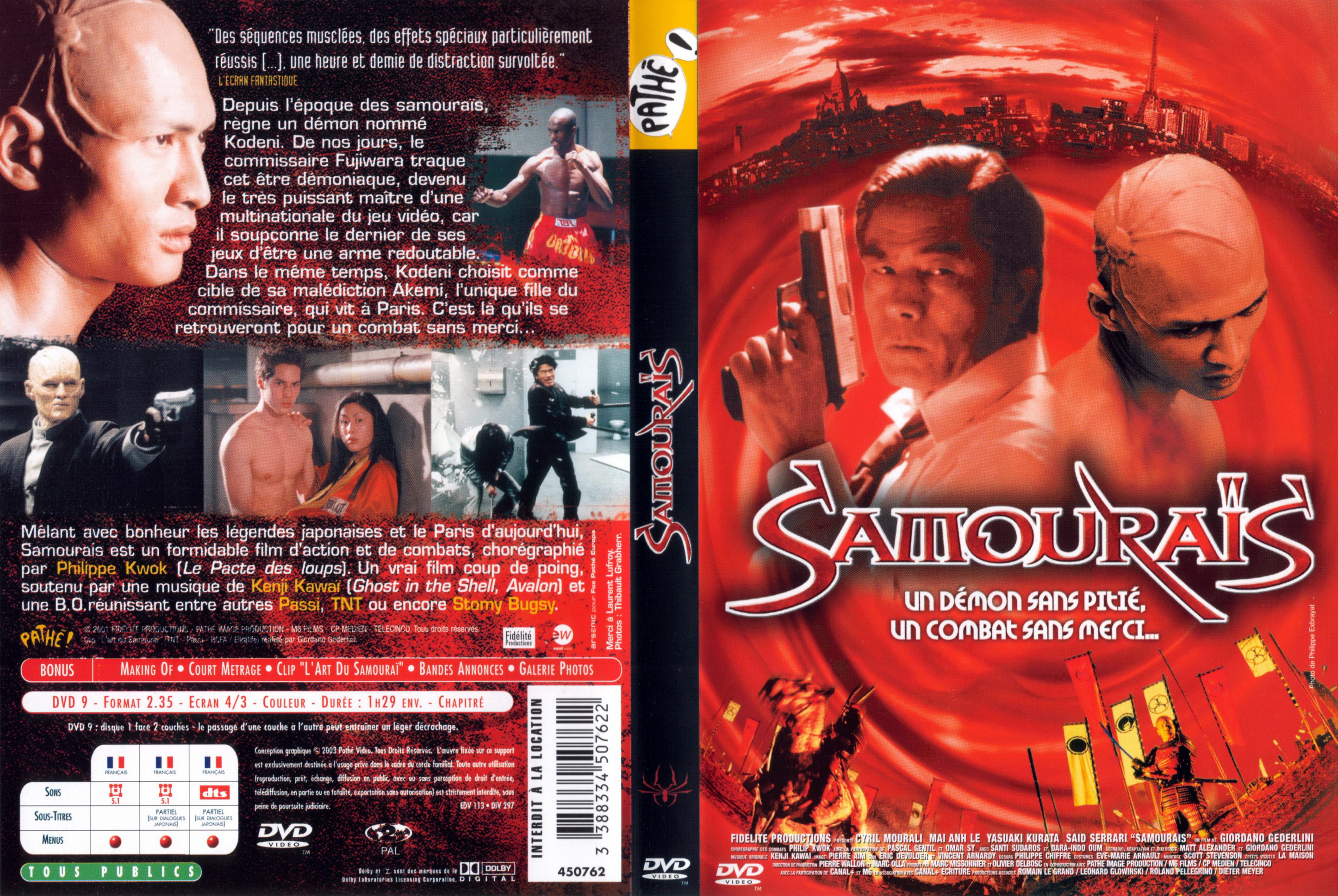 Jaquette DVD Samourais