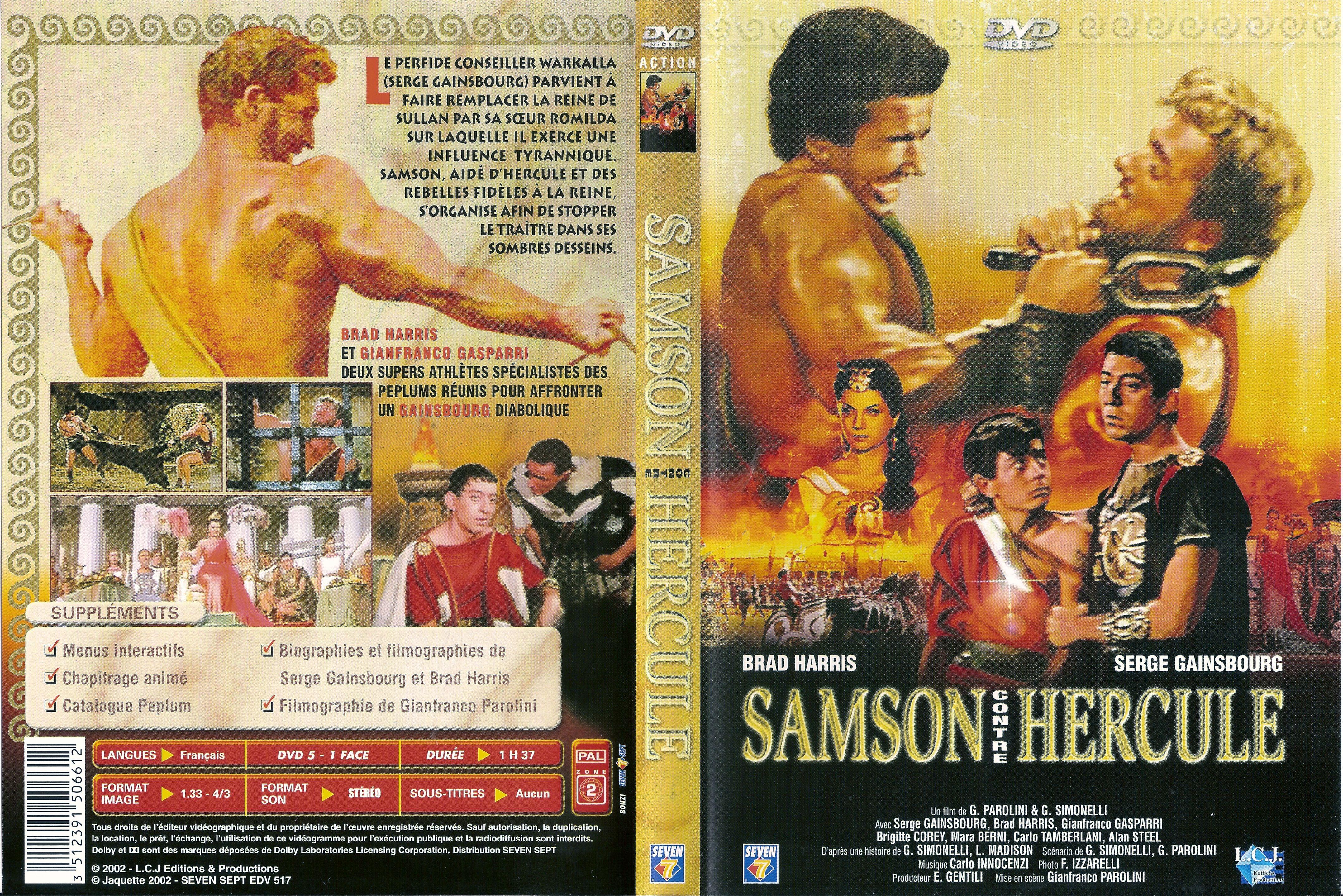 Jaquette DVD Samson contre Hercule