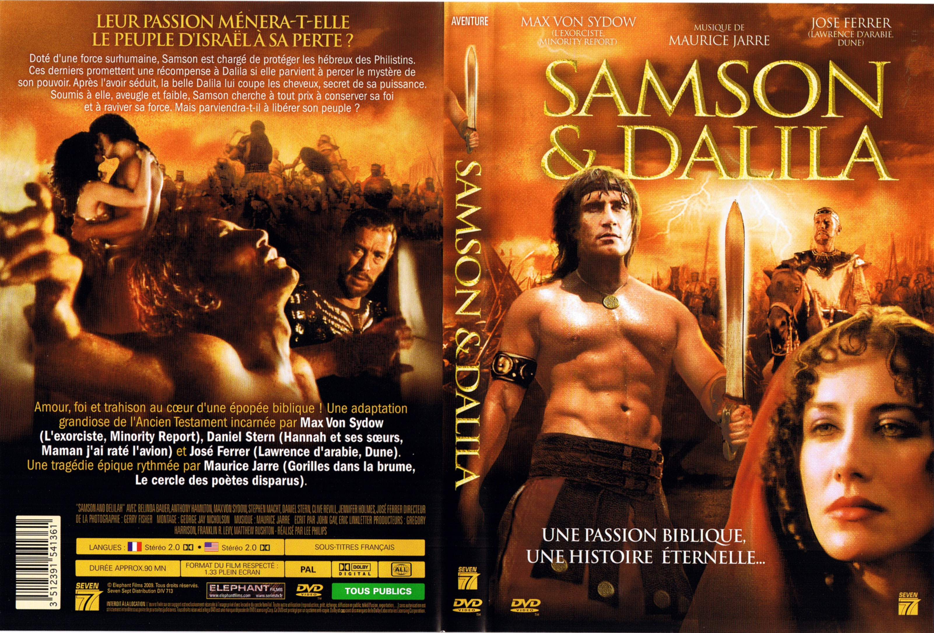 Jaquette DVD Samson et Dalila