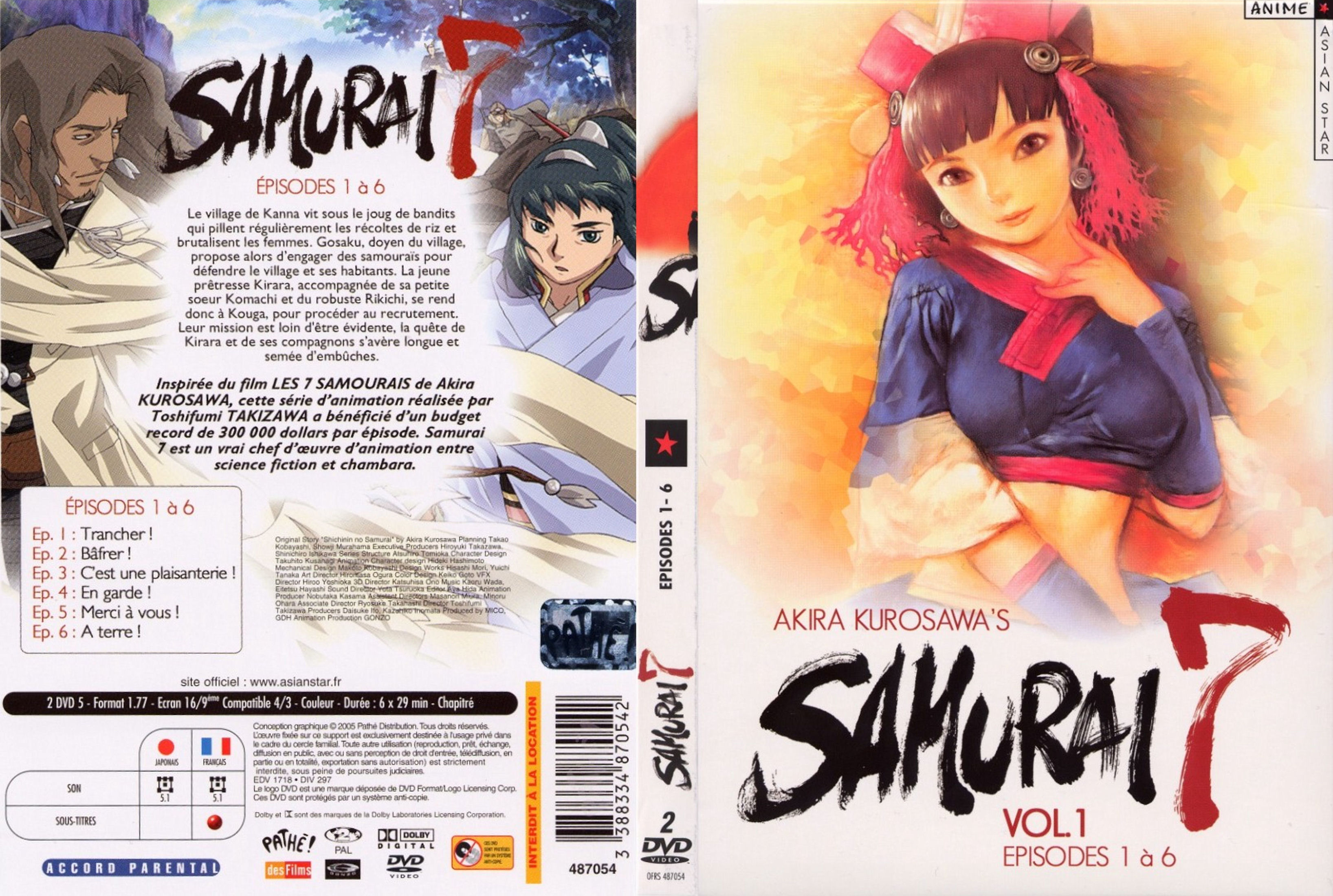 Jaquette DVD Samurai 7 vol 01