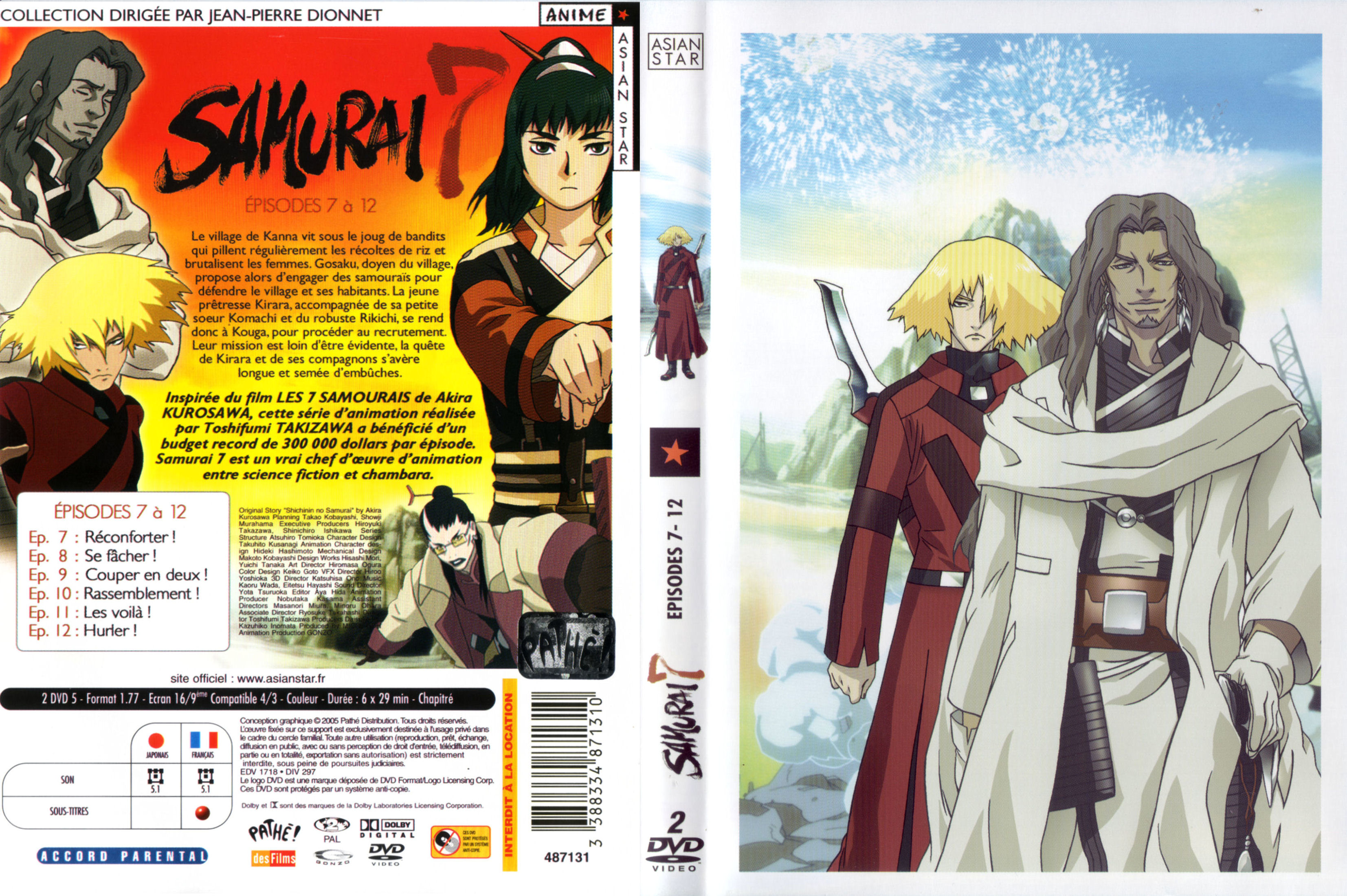Jaquette DVD Samurai 7 vol 02