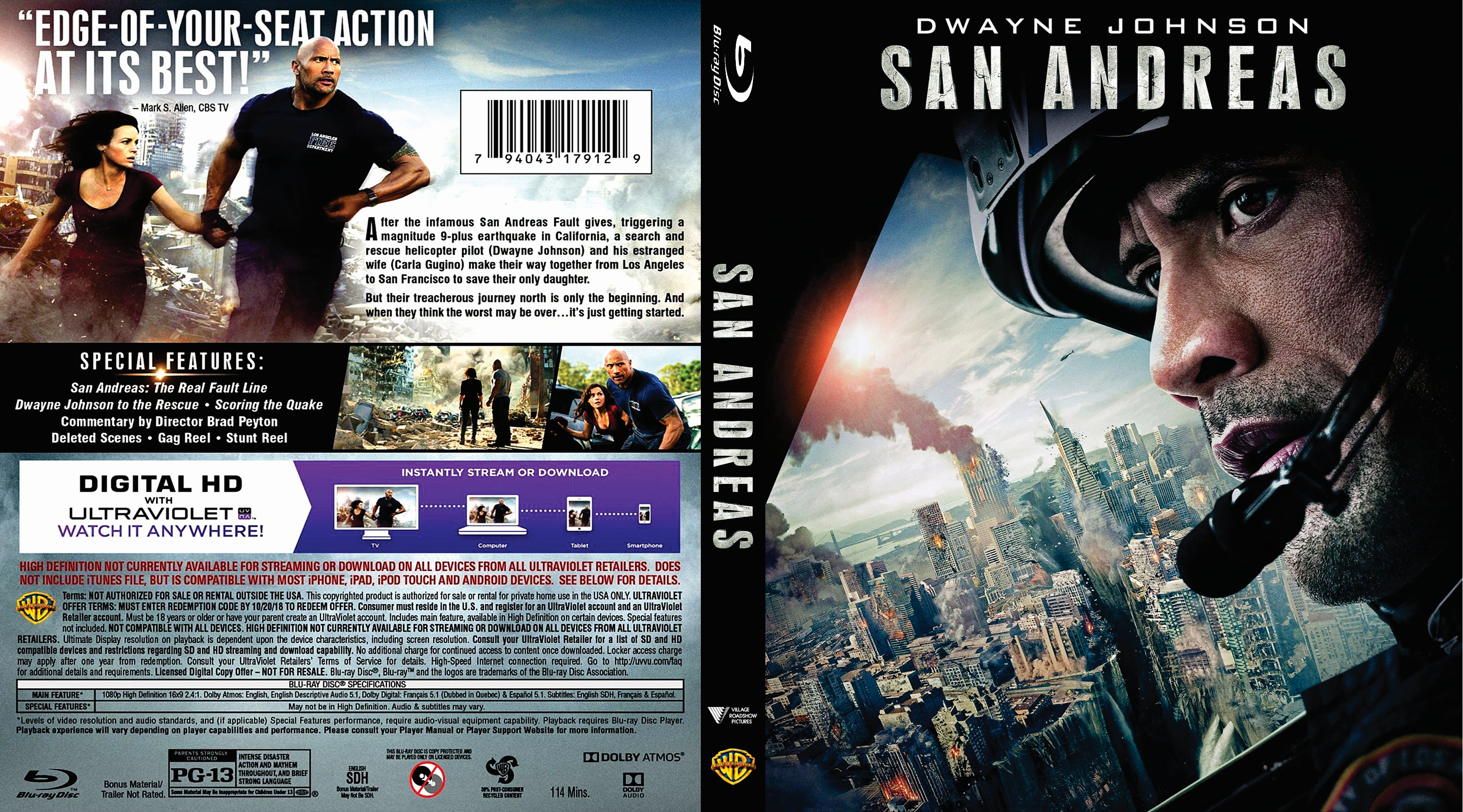 Jaquette DVD San Andreas Zone 1