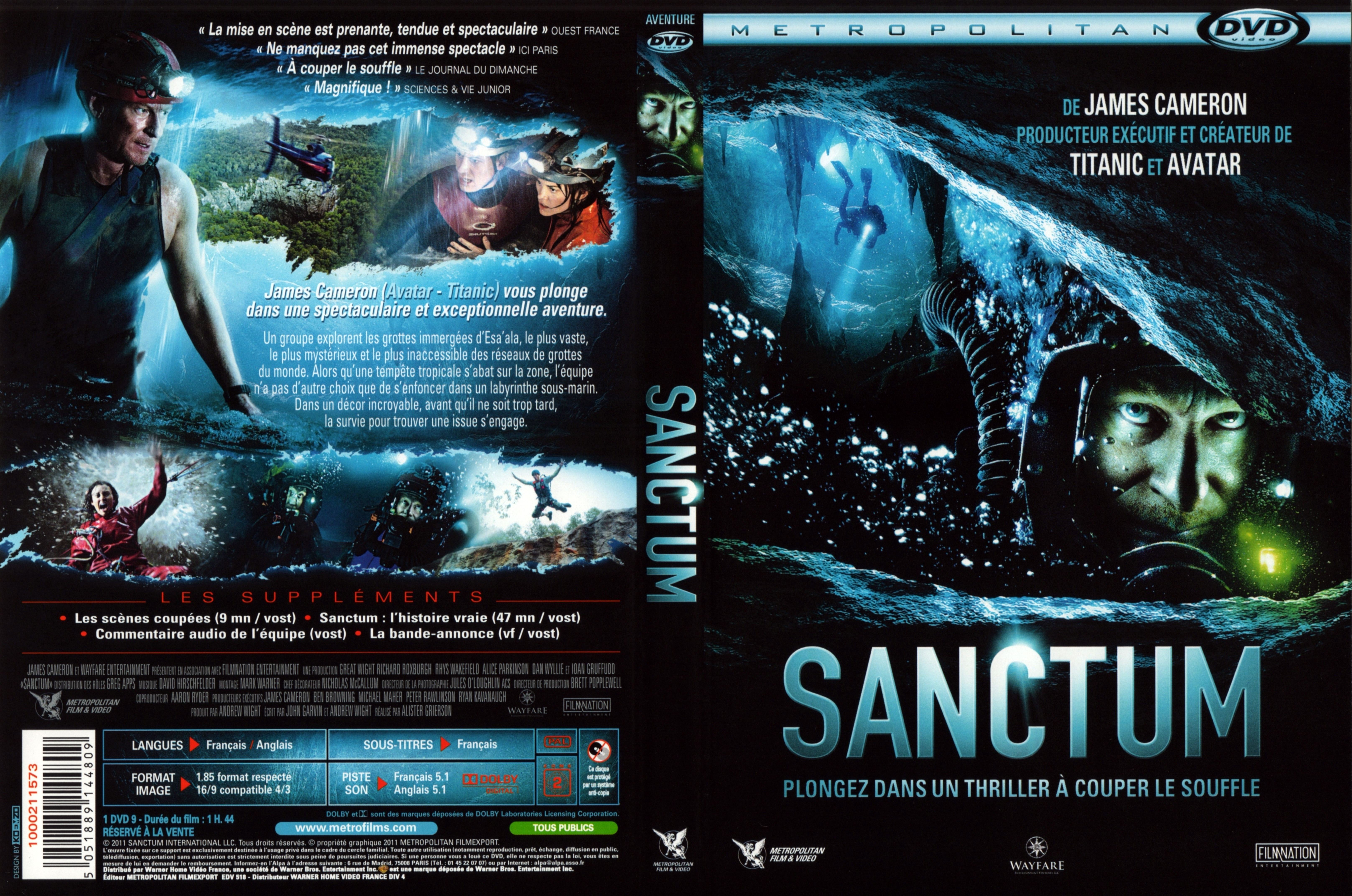 Jaquette DVD Sanctum