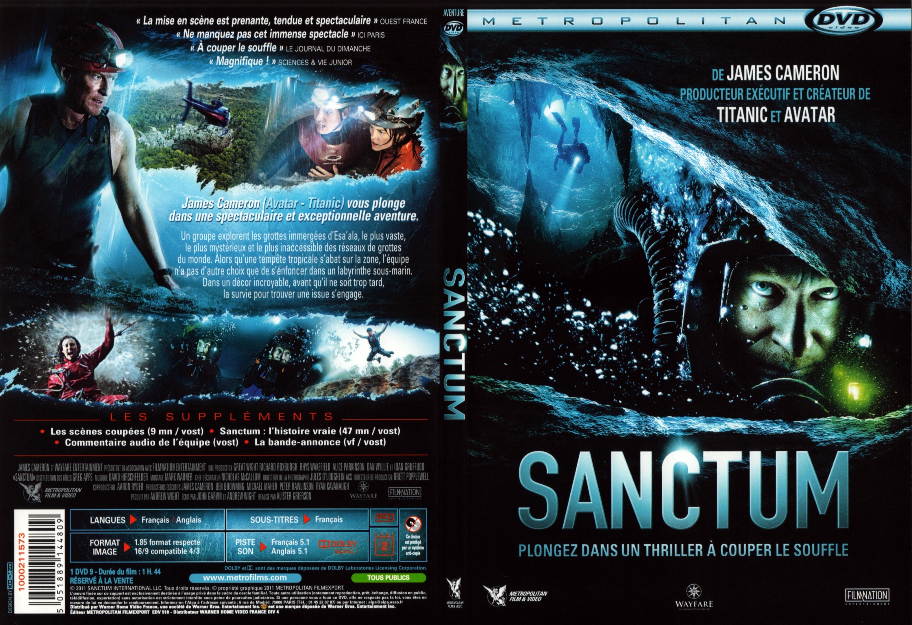 Jaquette DVD Sanctum - SLIM