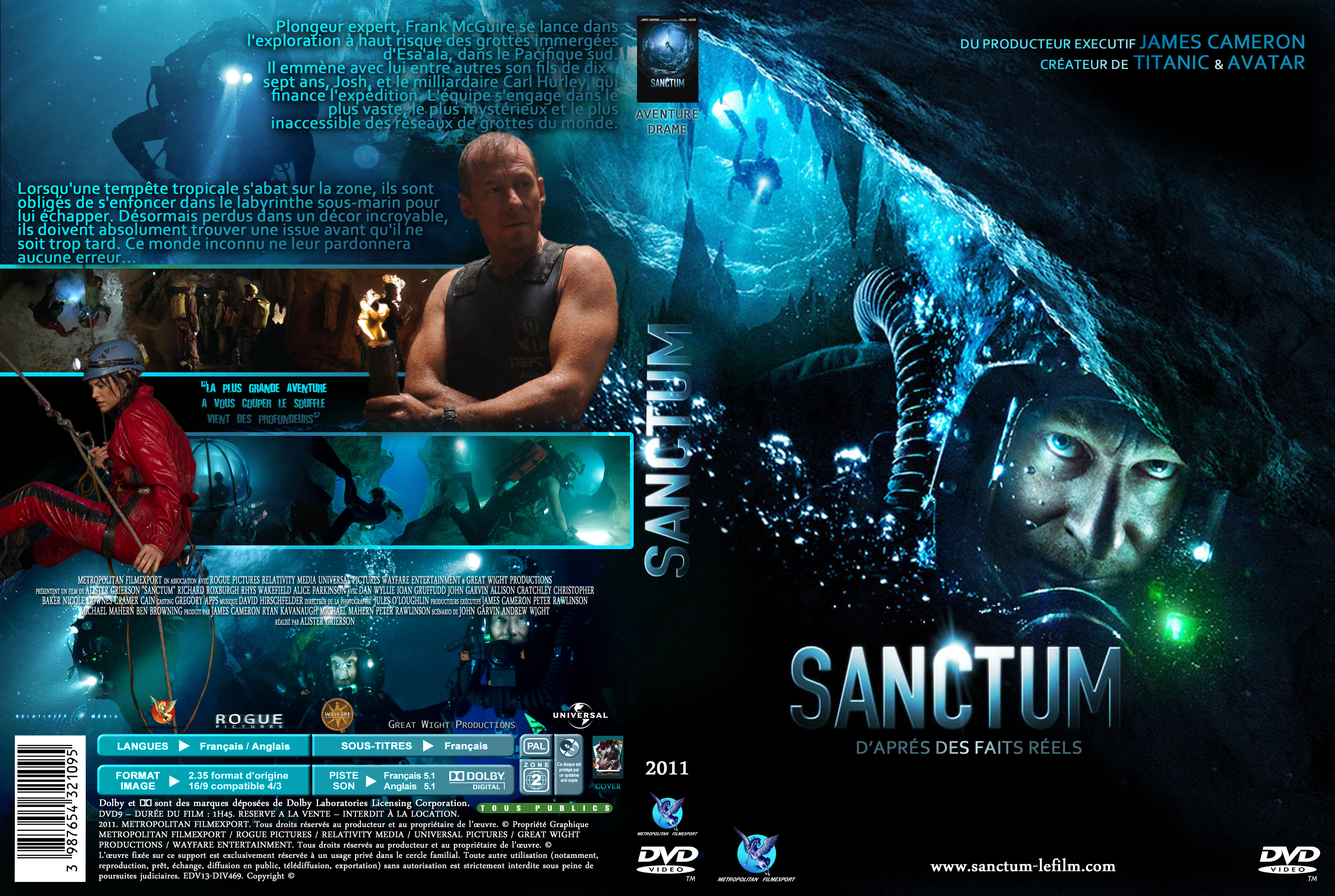Jaquette DVD Sanctum custom