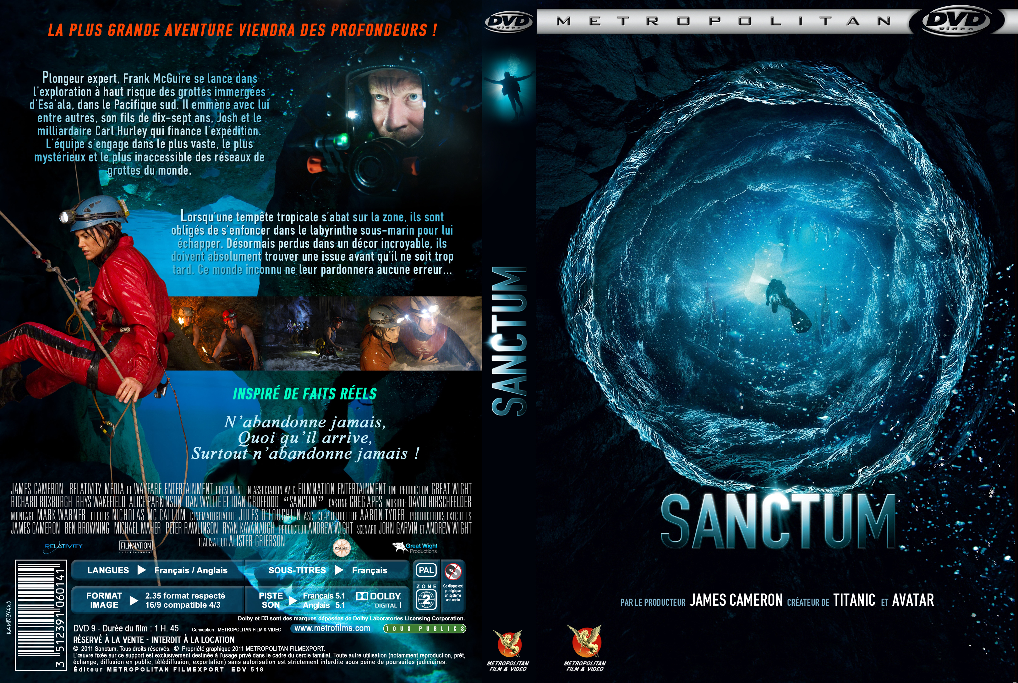 Jaquette DVD Sanctum custom v2