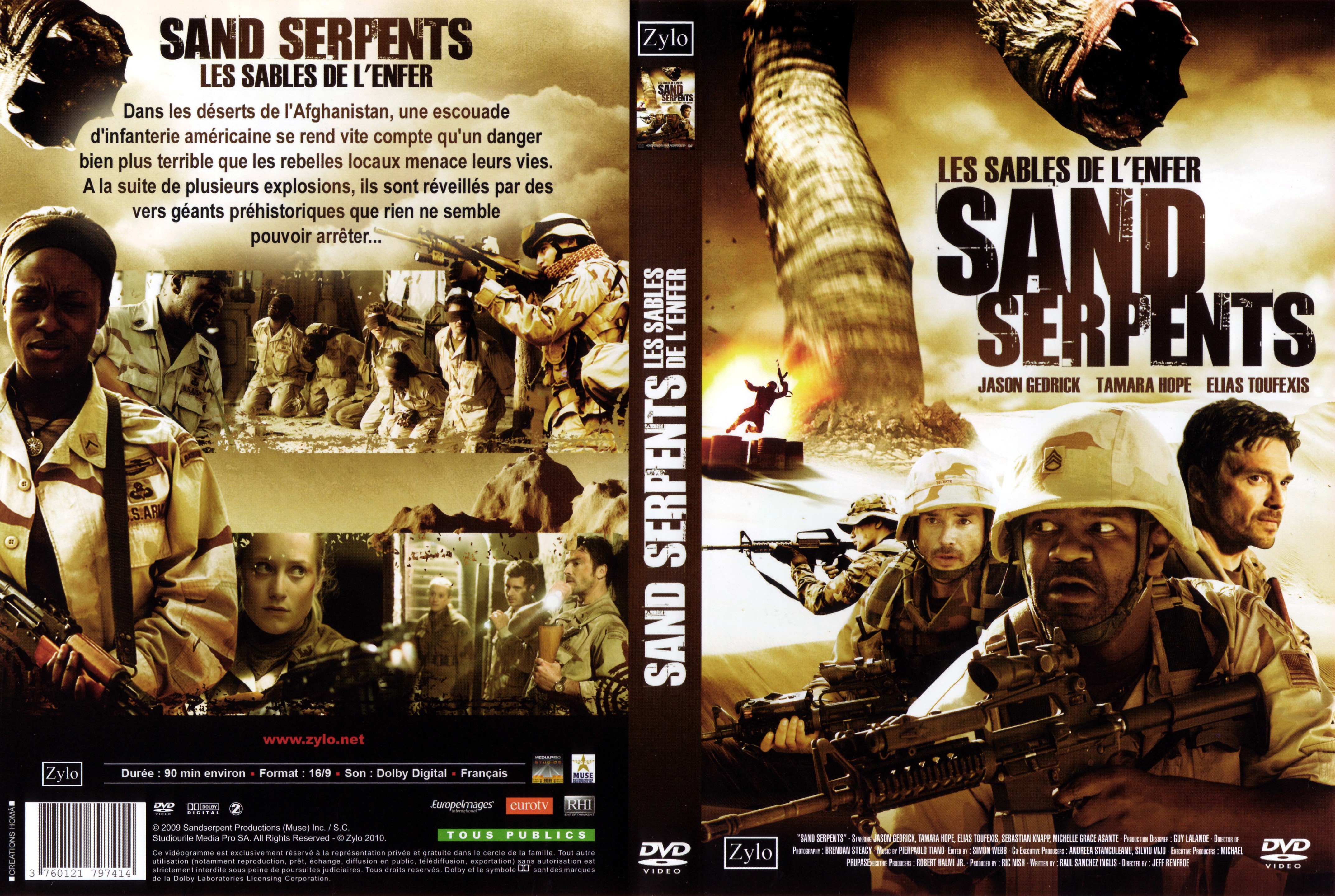 Jaquette DVD Sand serpents - les sables de l