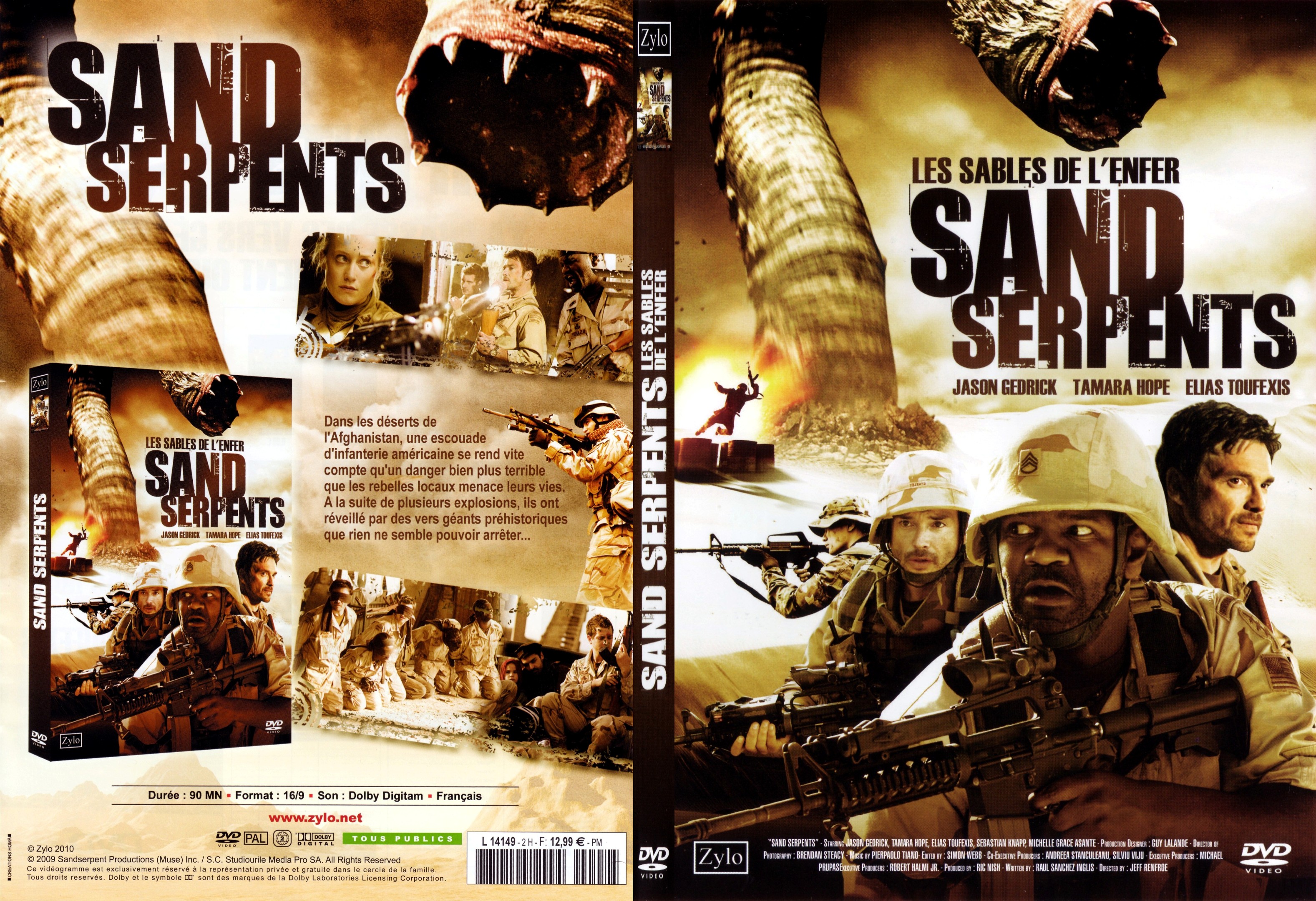 Jaquette DVD Sand serpents - les sables de l