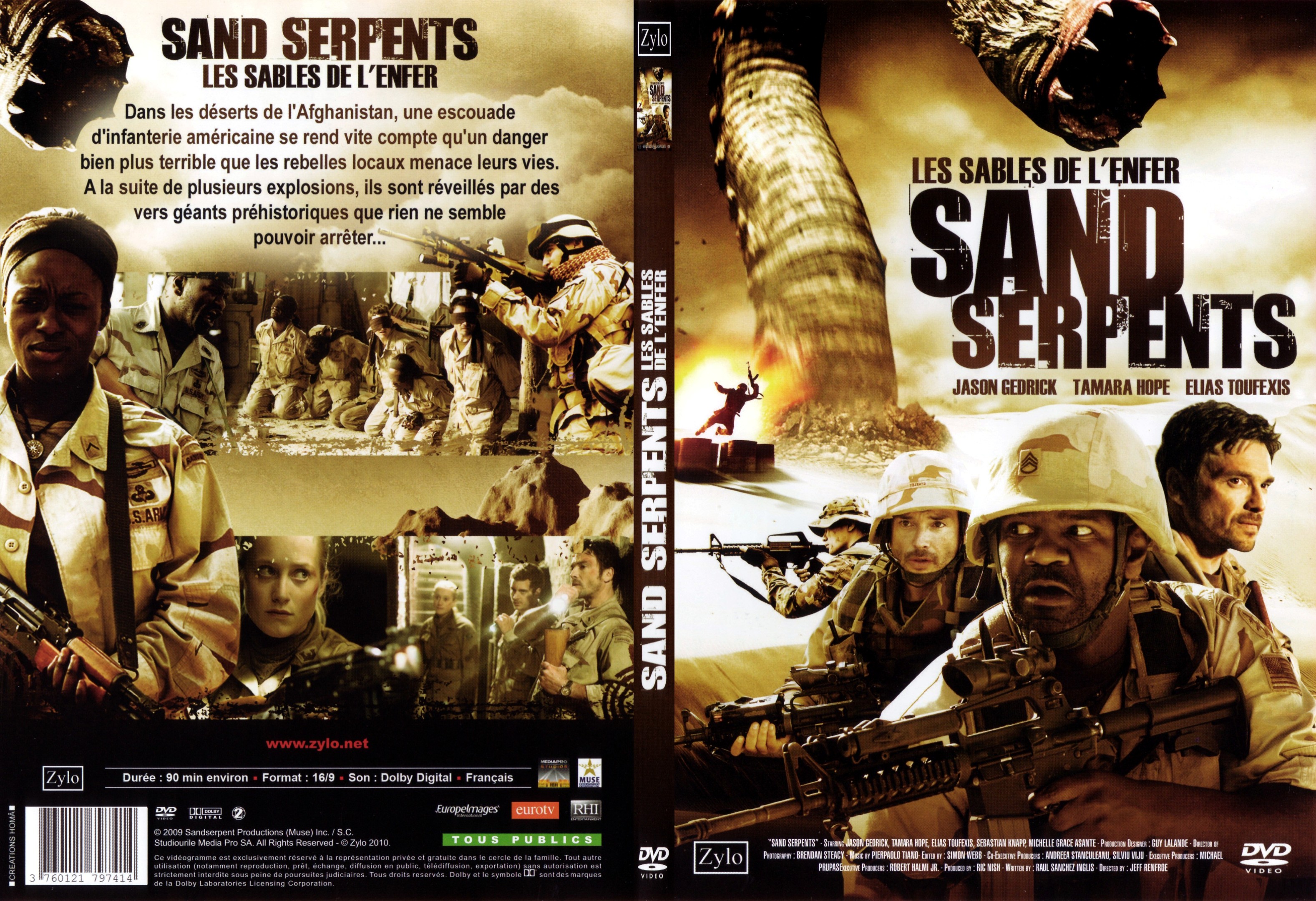Jaquette DVD Sand serpents - les sables de l