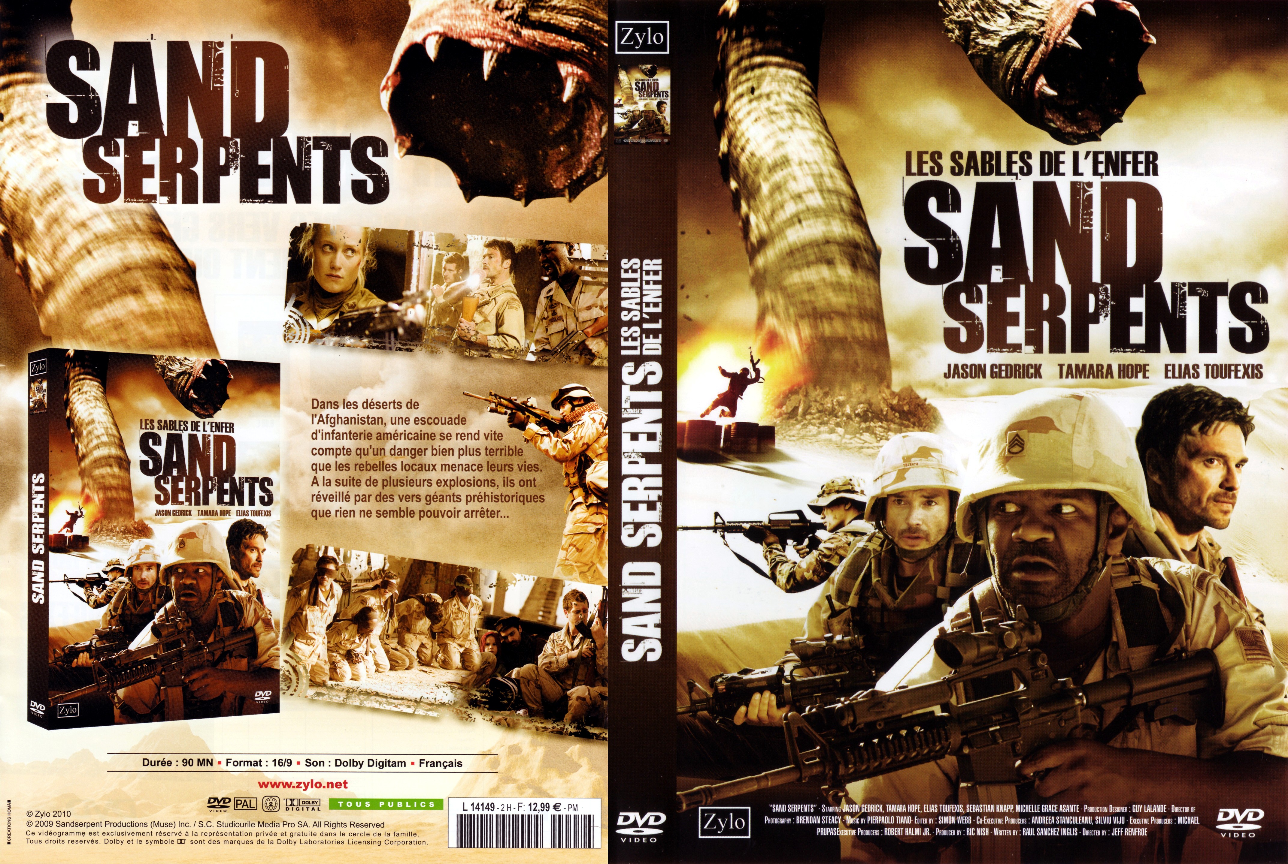 Jaquette DVD Sand serpents - les sables de l