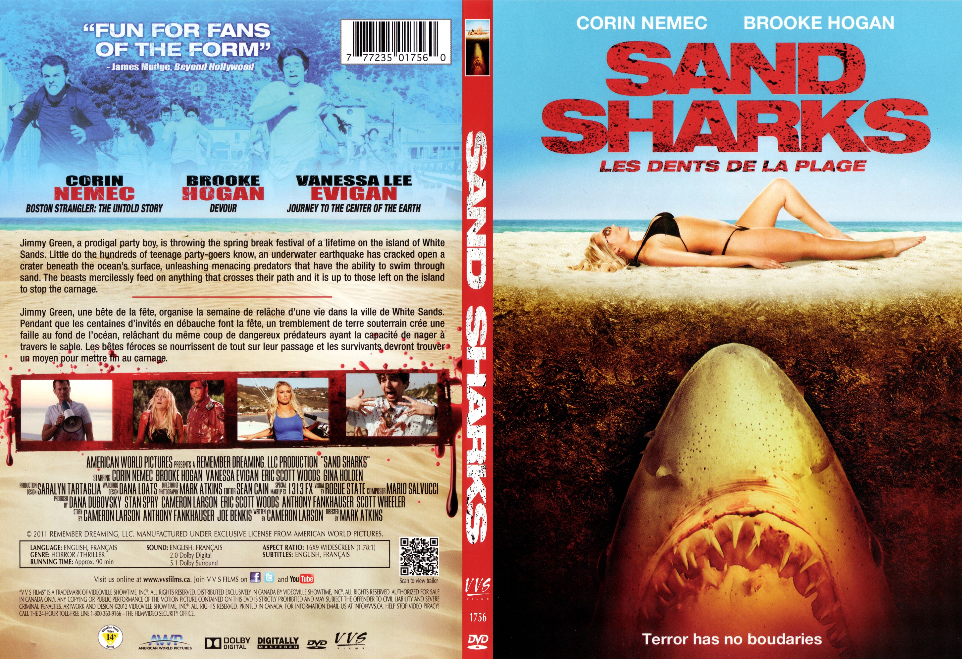 Jaquette DVD Sand sharks - SLIM