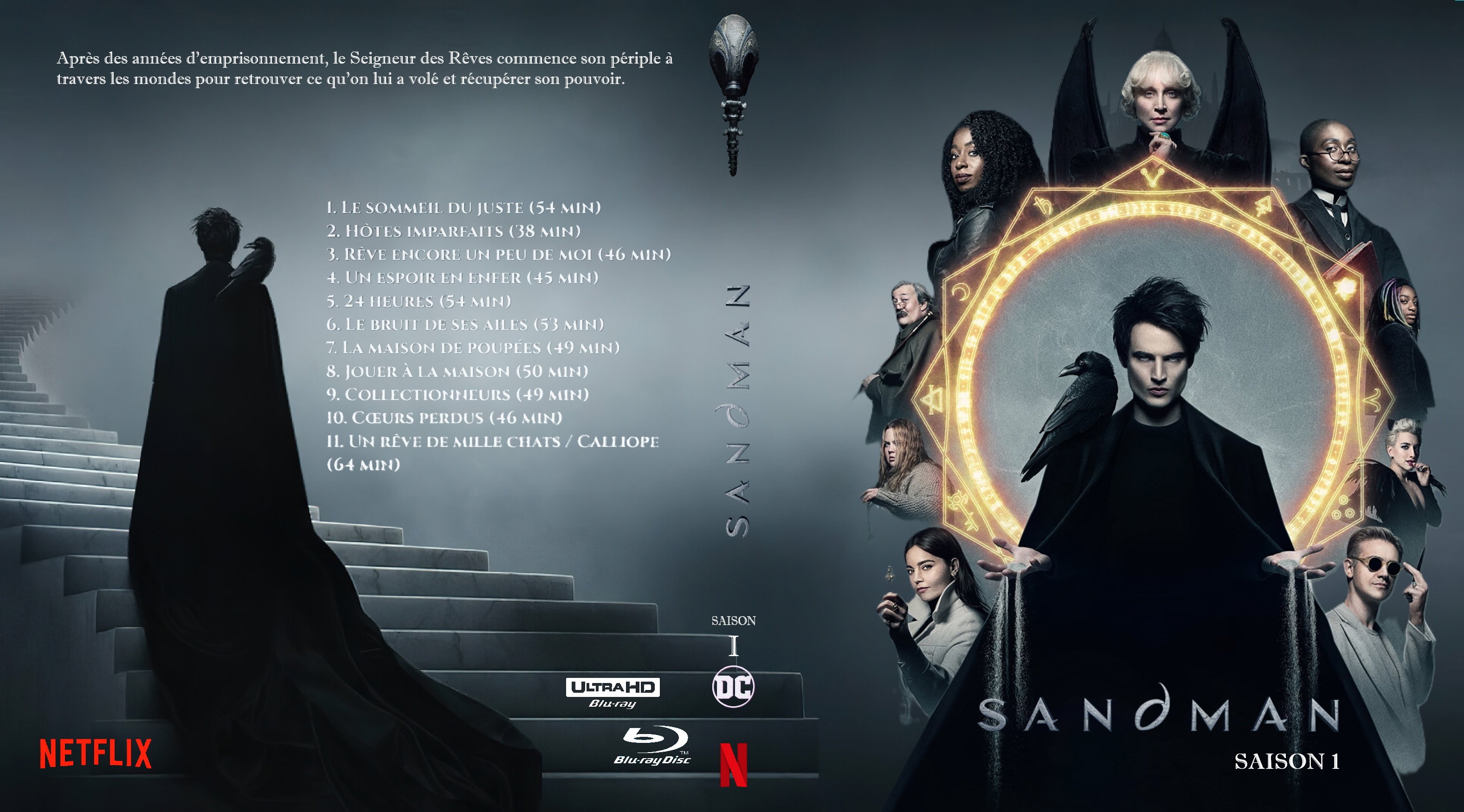Jaquette DVD Sandman saison 1 4K custom (BLU-RAY)