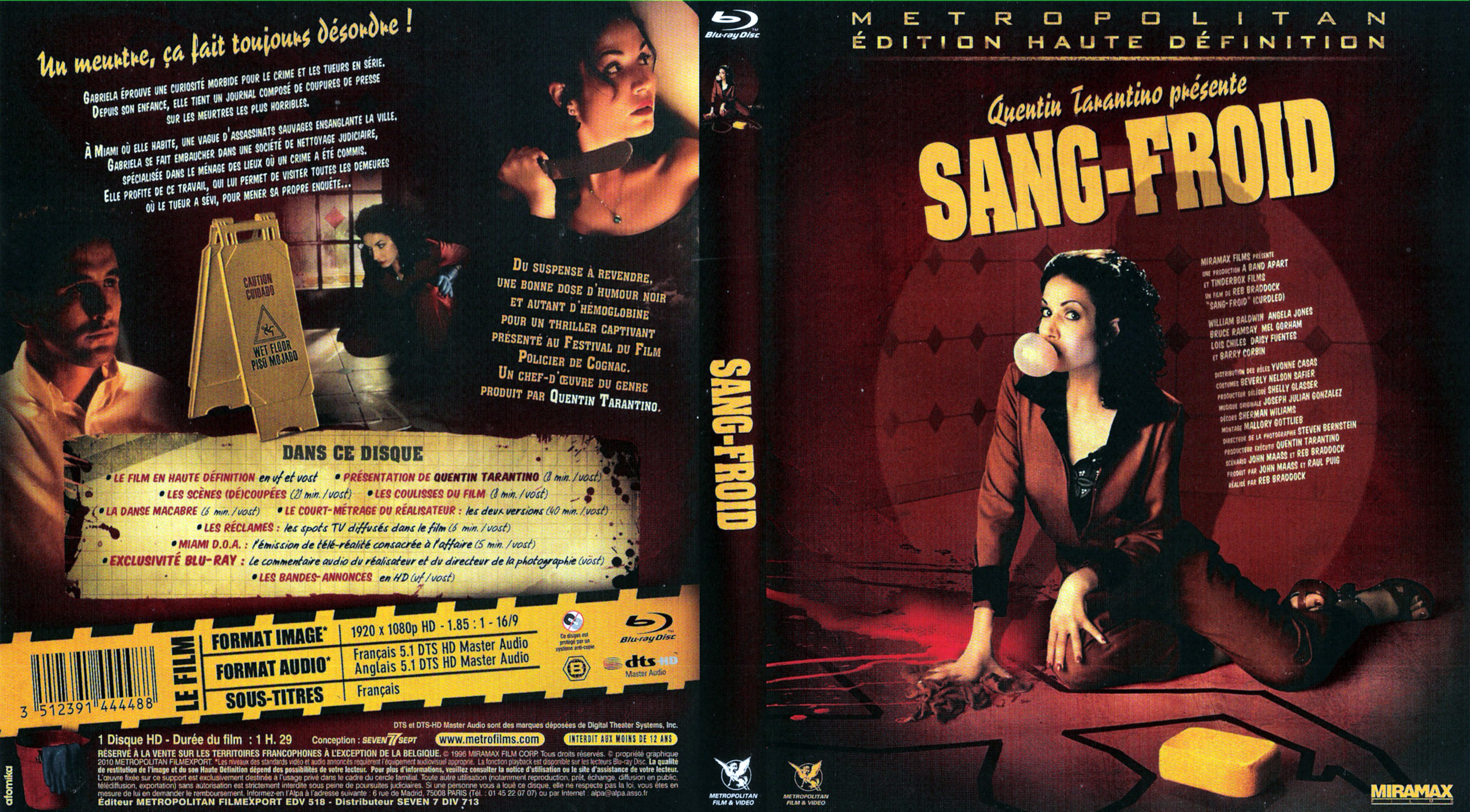 Jaquette DVD Sang-froid (BLU-RAY)