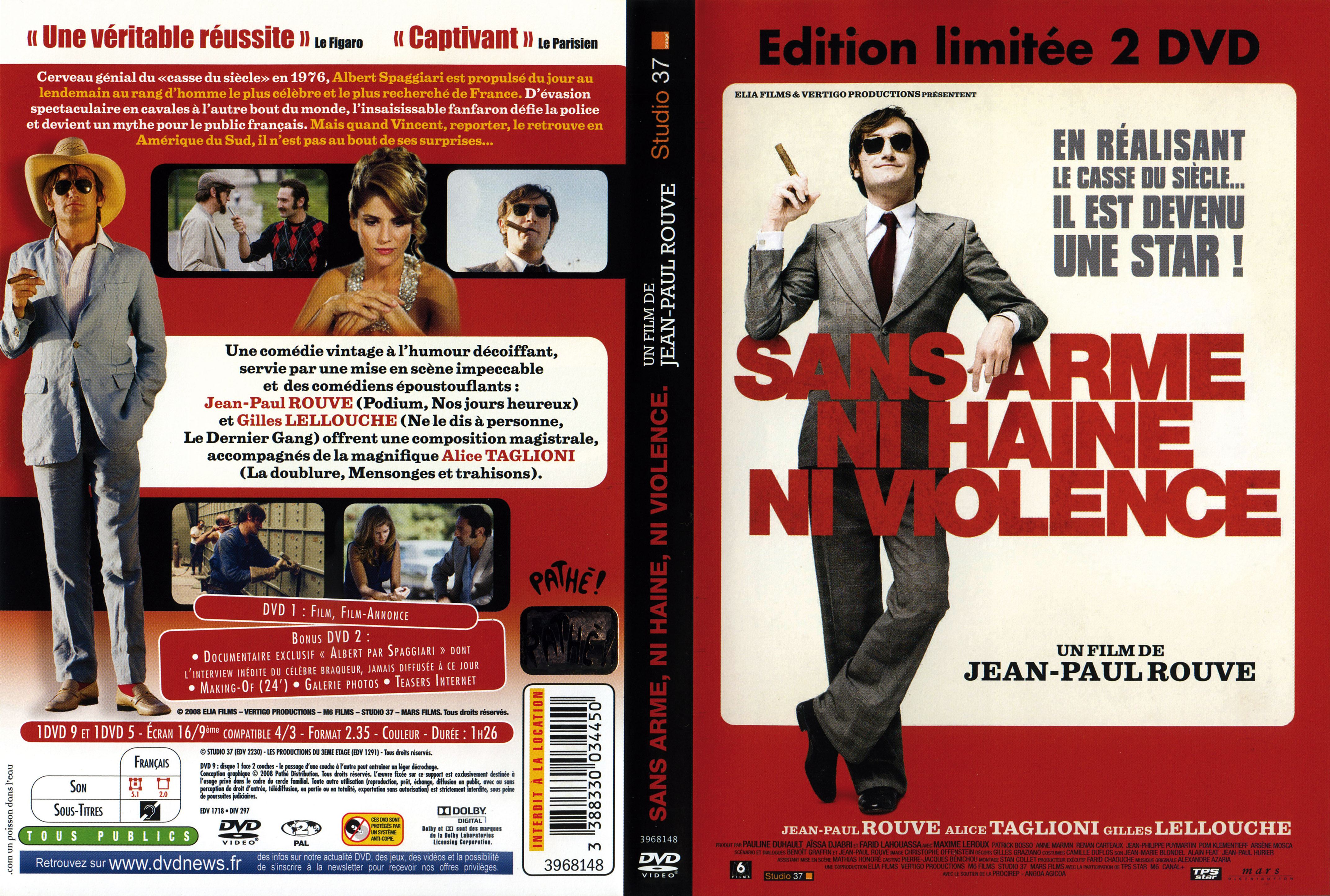 Jaquette DVD Sans arme ni haine ni violence