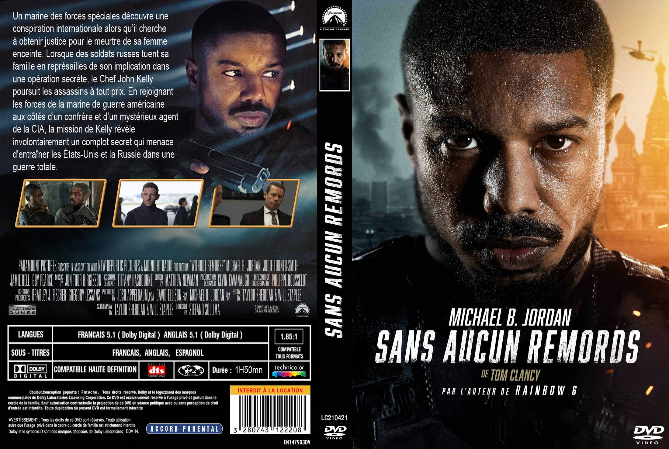 Jaquette DVD Sans aucun remords custom