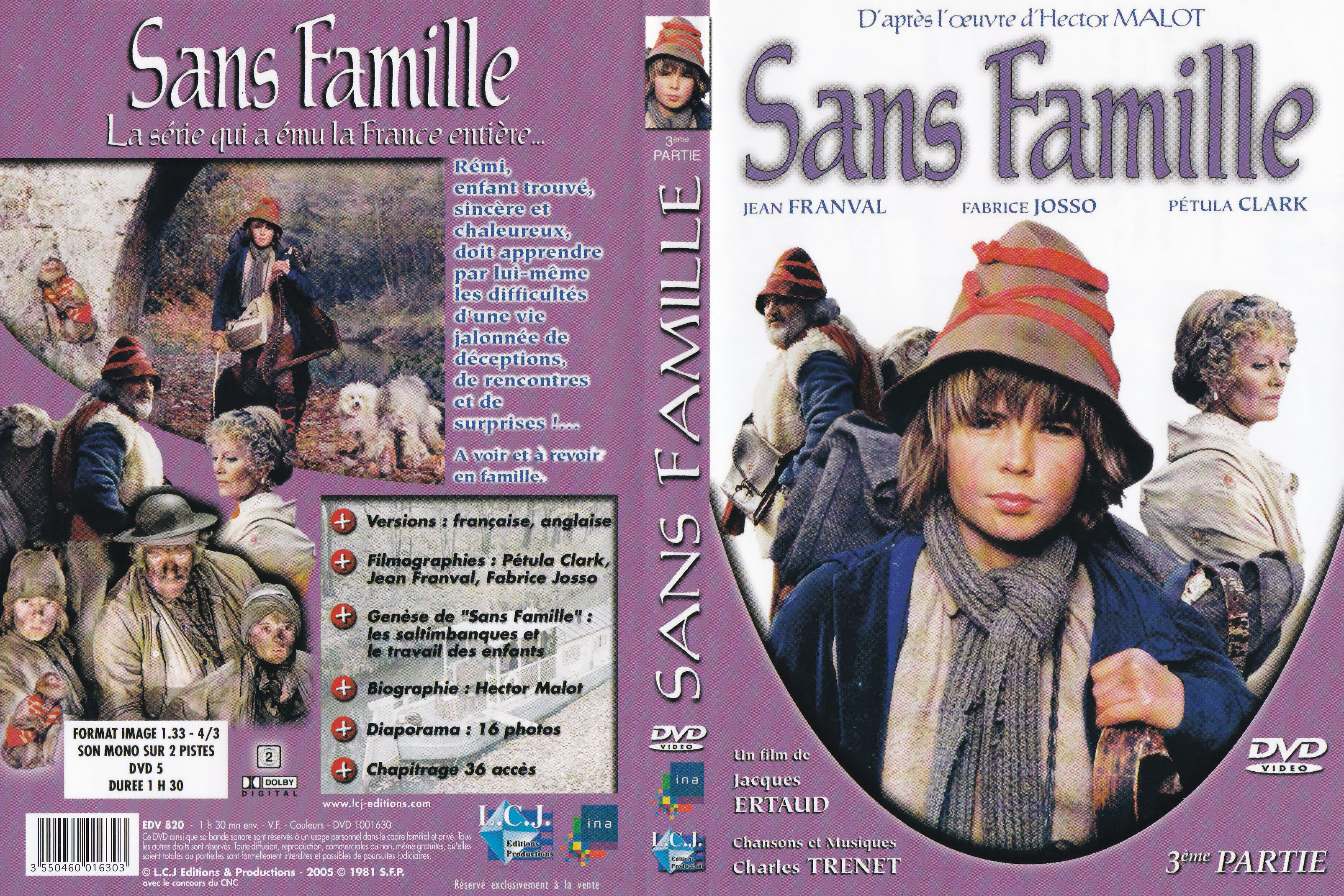 Jaquette DVD Sans famille (1981) DVD 2