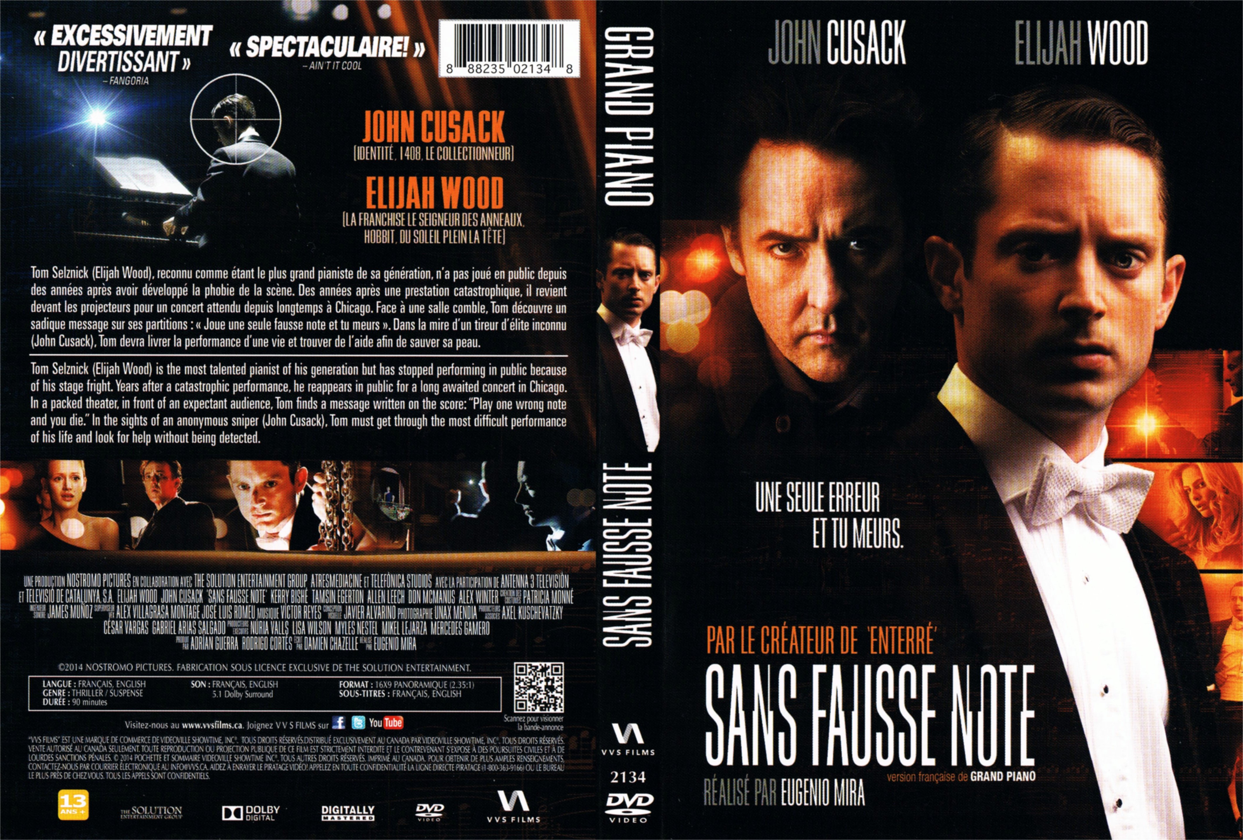 Jaquette DVD Sans fausse note - Grand Piano (Canadienne)