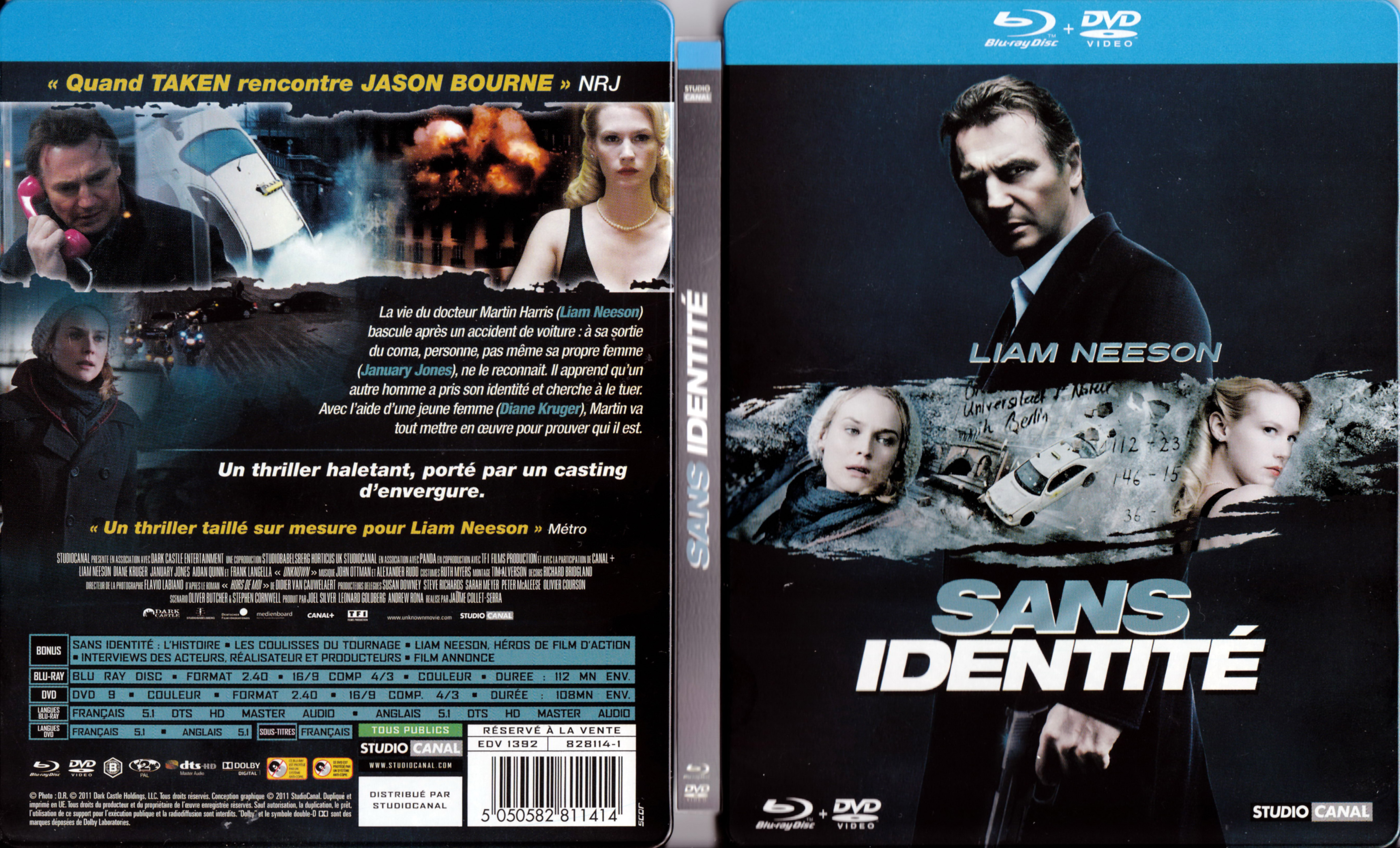 Jaquette DVD Sans identit (BLU-RAY)