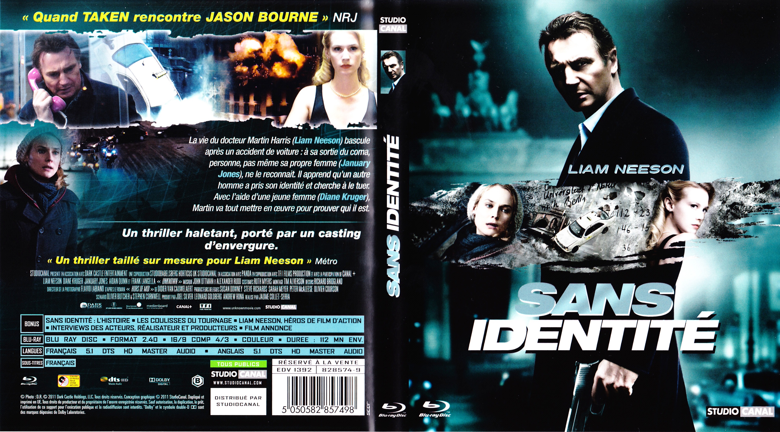 Jaquette DVD Sans identit (BLU-RAY) v2