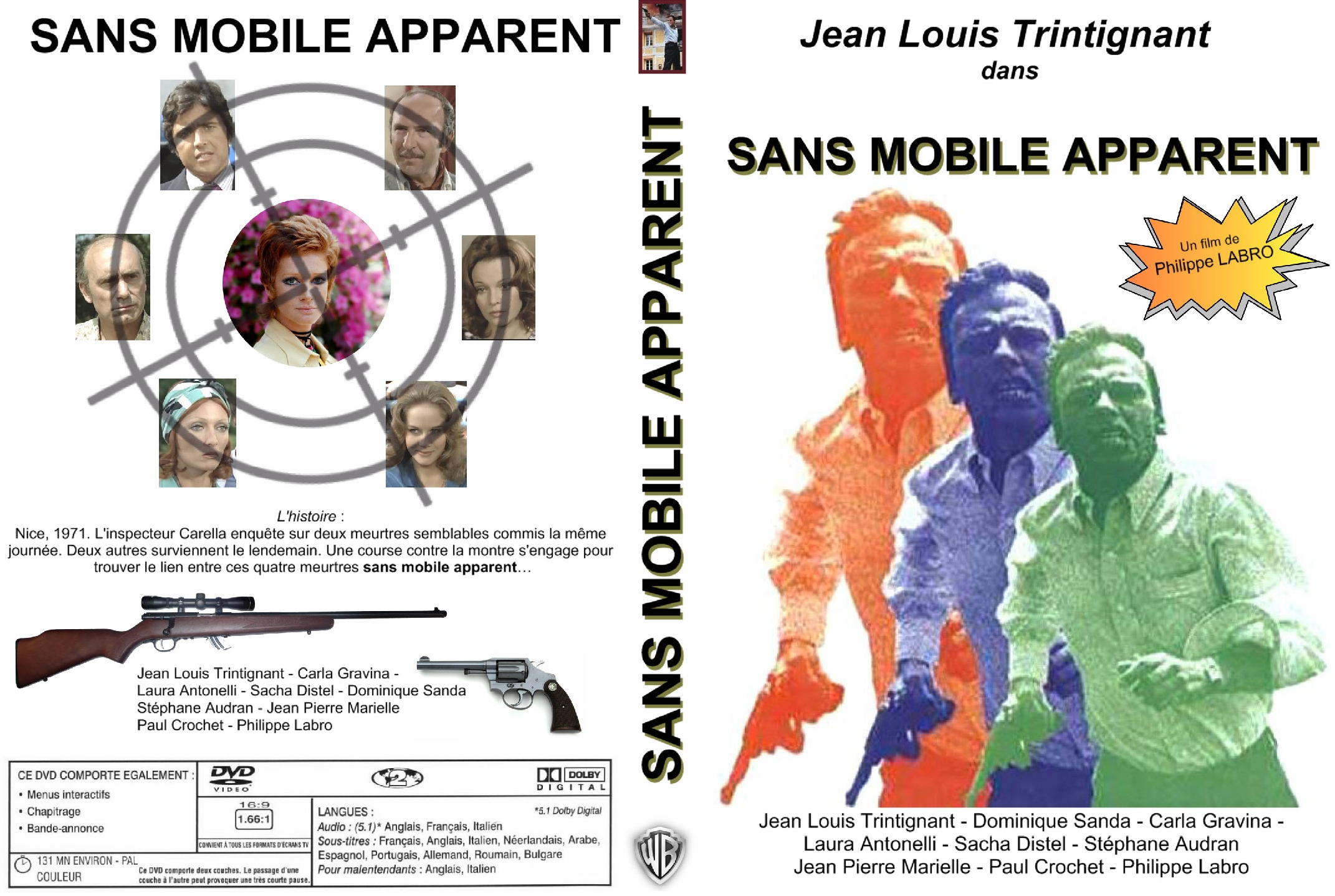 Jaquette DVD Sans mobile apparent custom