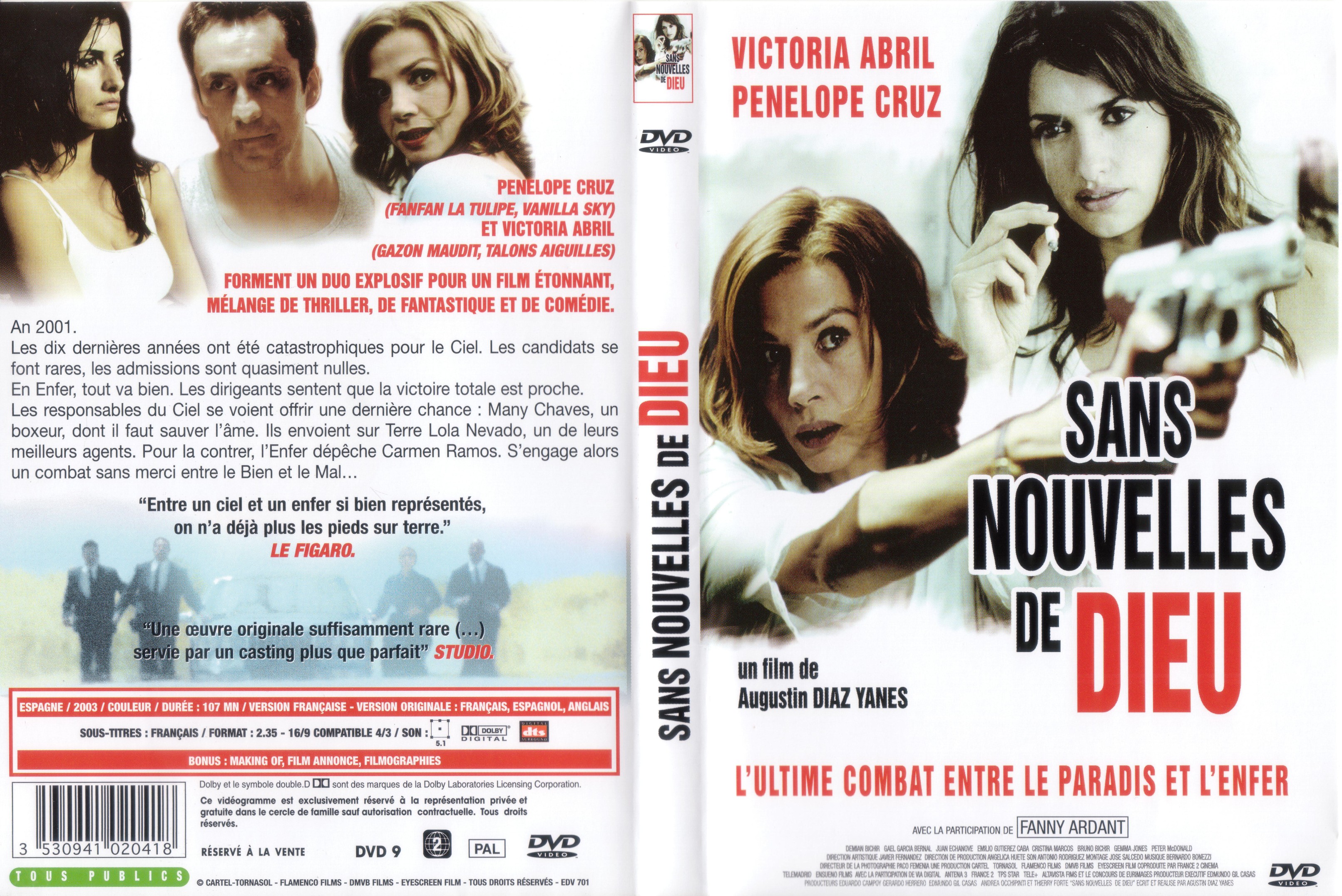 Jaquette DVD Sans nouvelles de dieu