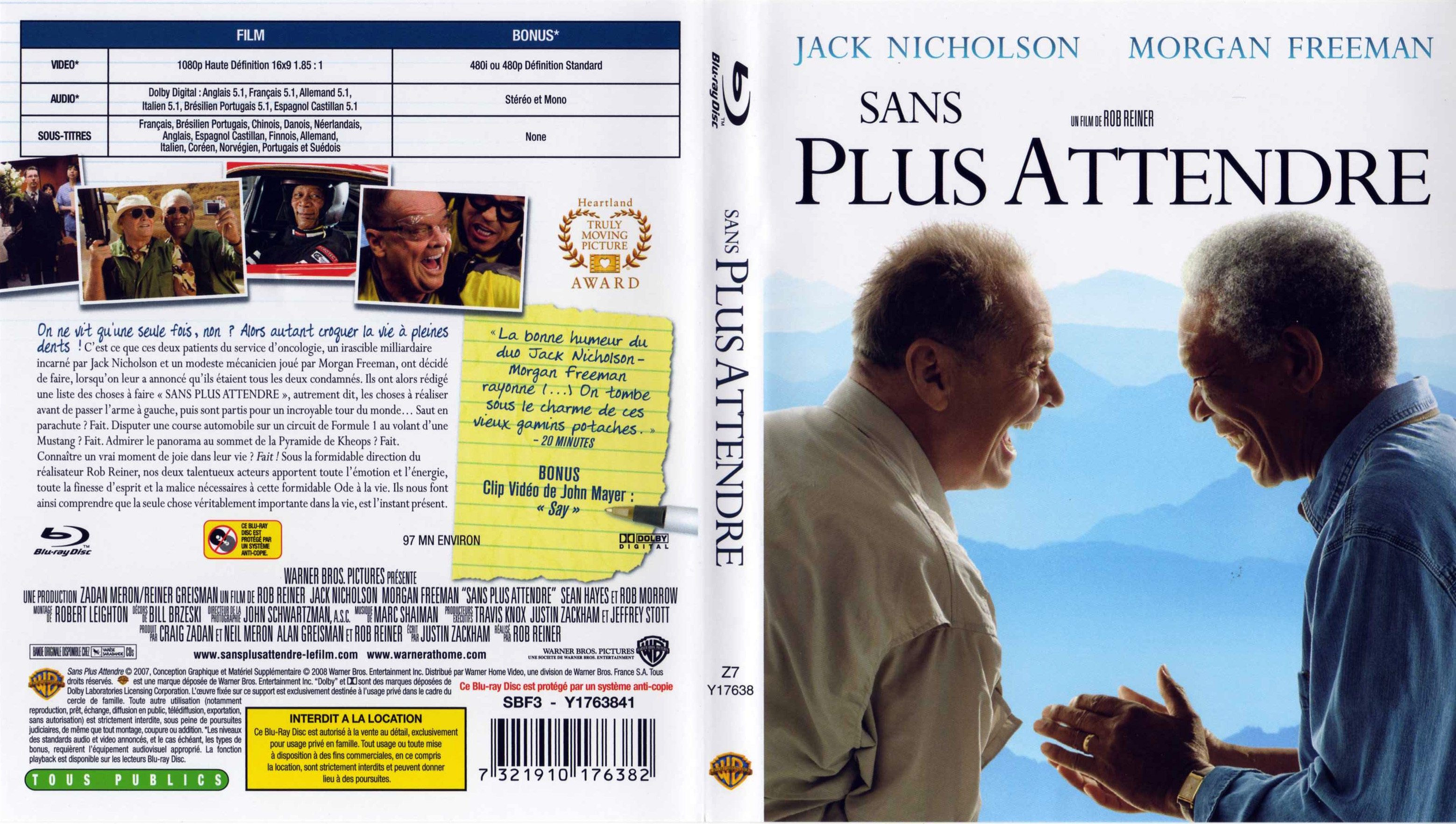 Jaquette DVD Sans plus attendre (BLU-RAY)