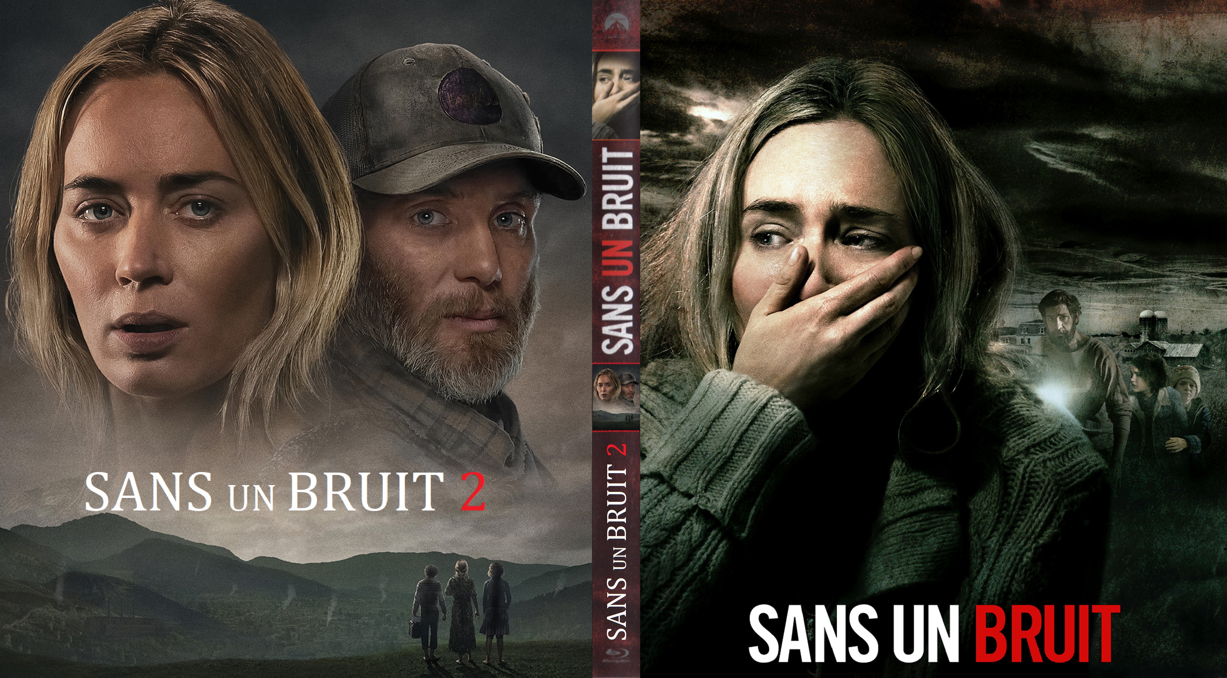 Jaquette DVD Sans un bruit 1 - 2 custom (BLU-RAY)