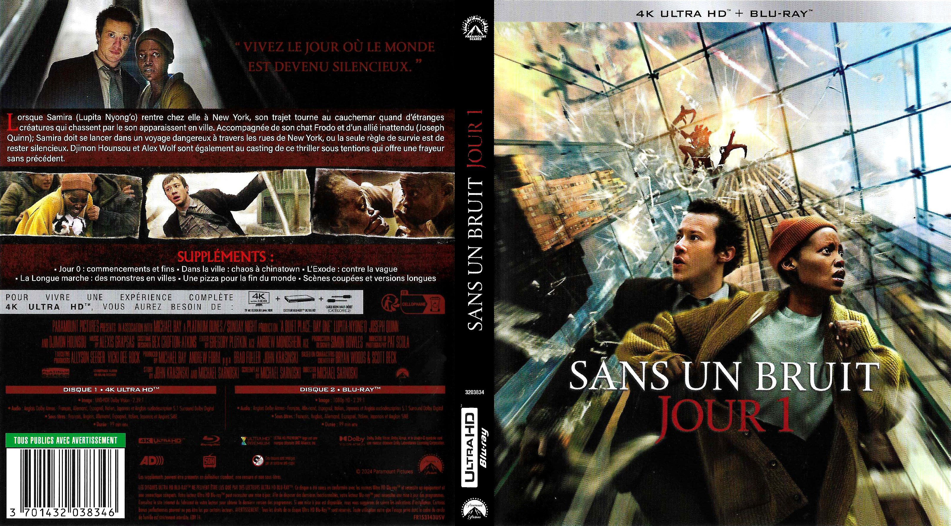 Jaquette DVD Sans un bruit Jour 1 4K (BLU-RAY)