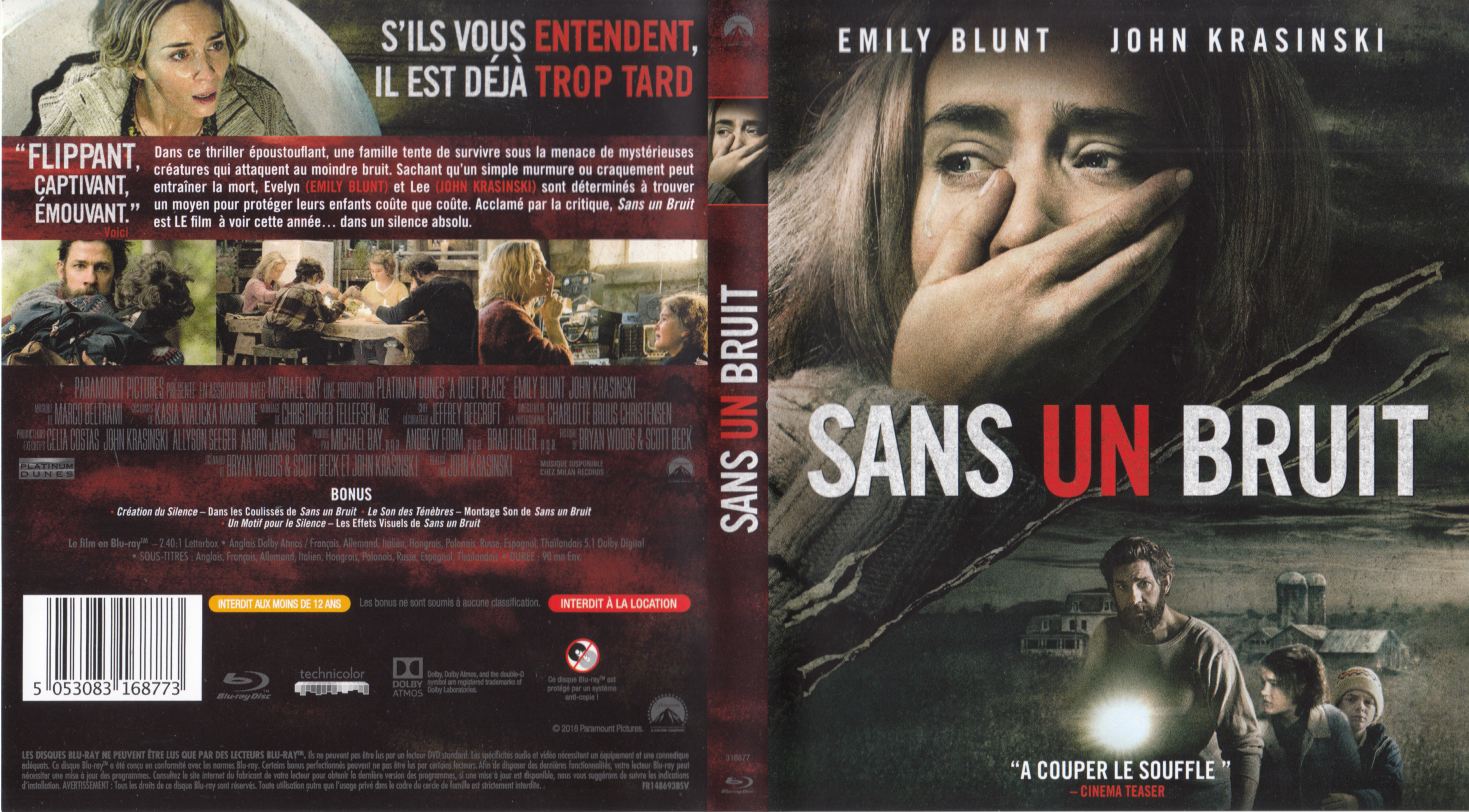 Jaquette DVD Sans un bruit (BLU-RAY)