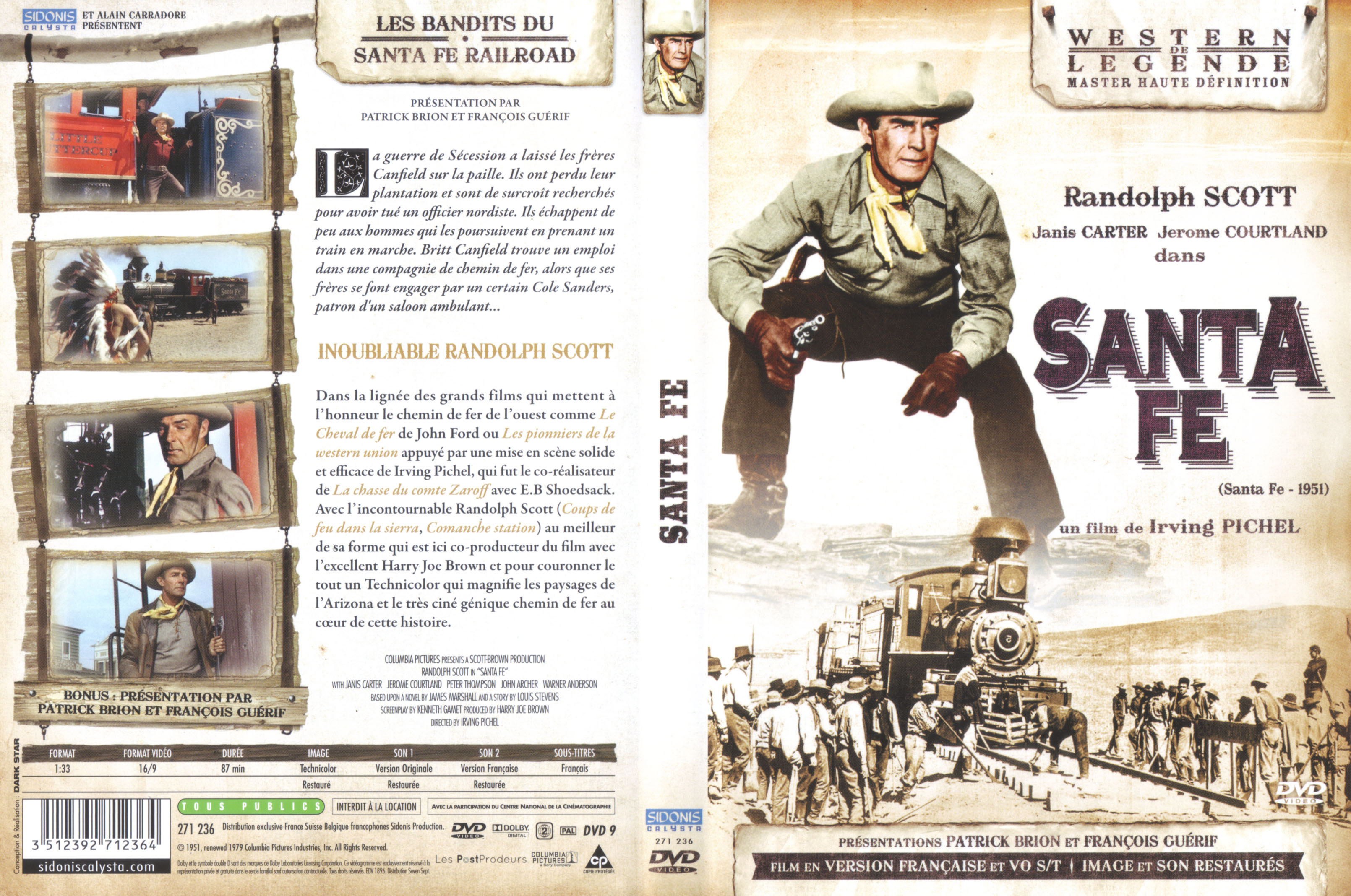 Jaquette DVD Santa Fe (1951)