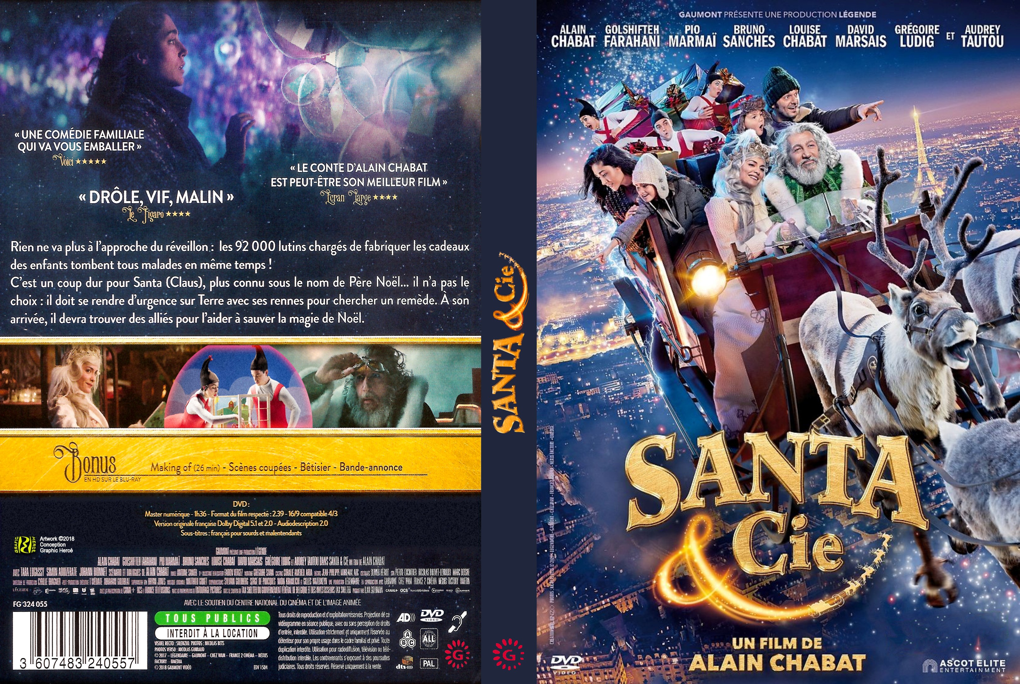 Jaquette DVD Santa et Cie custom