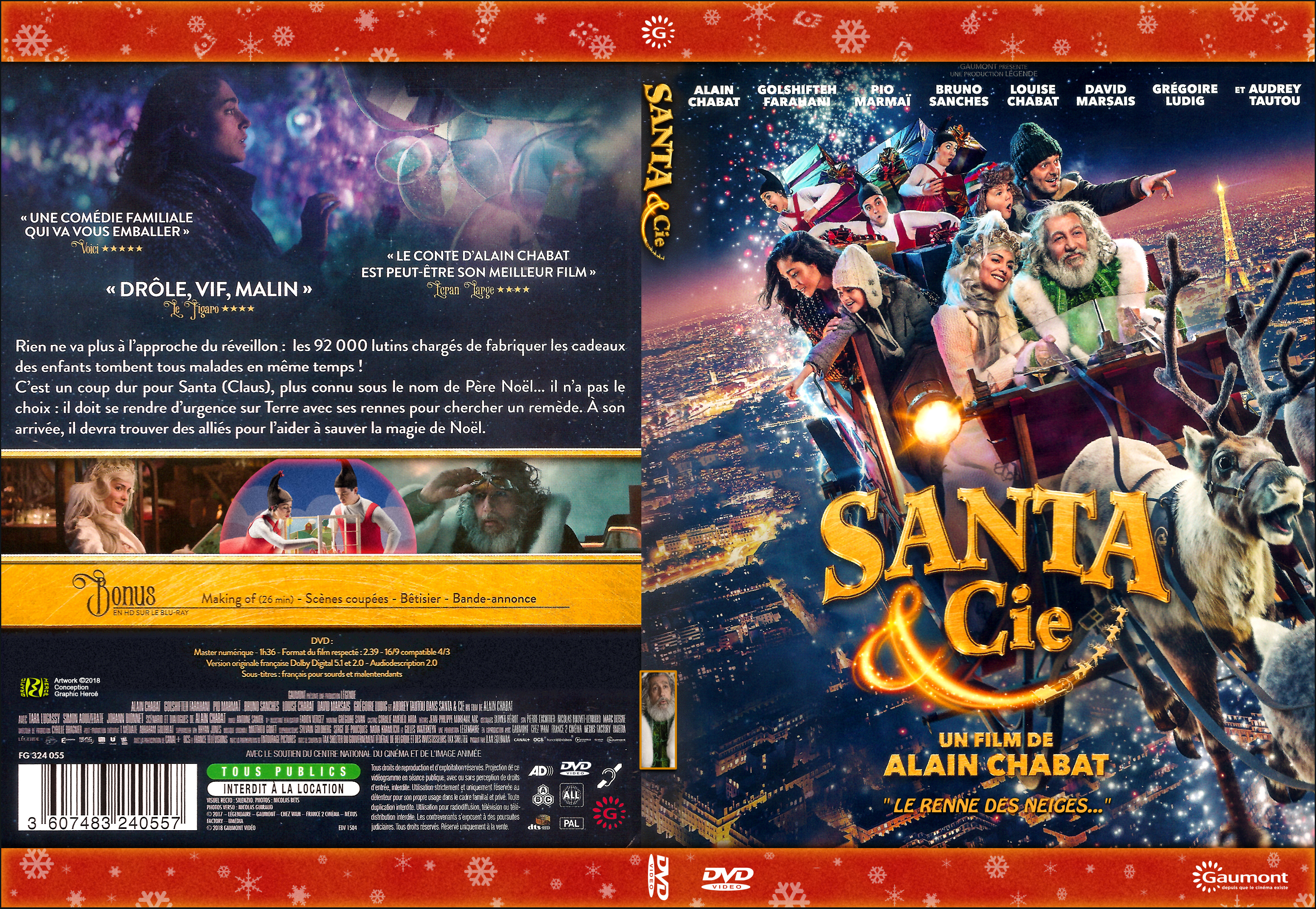 Jaquette DVD Santa et Cie custom - SLIM