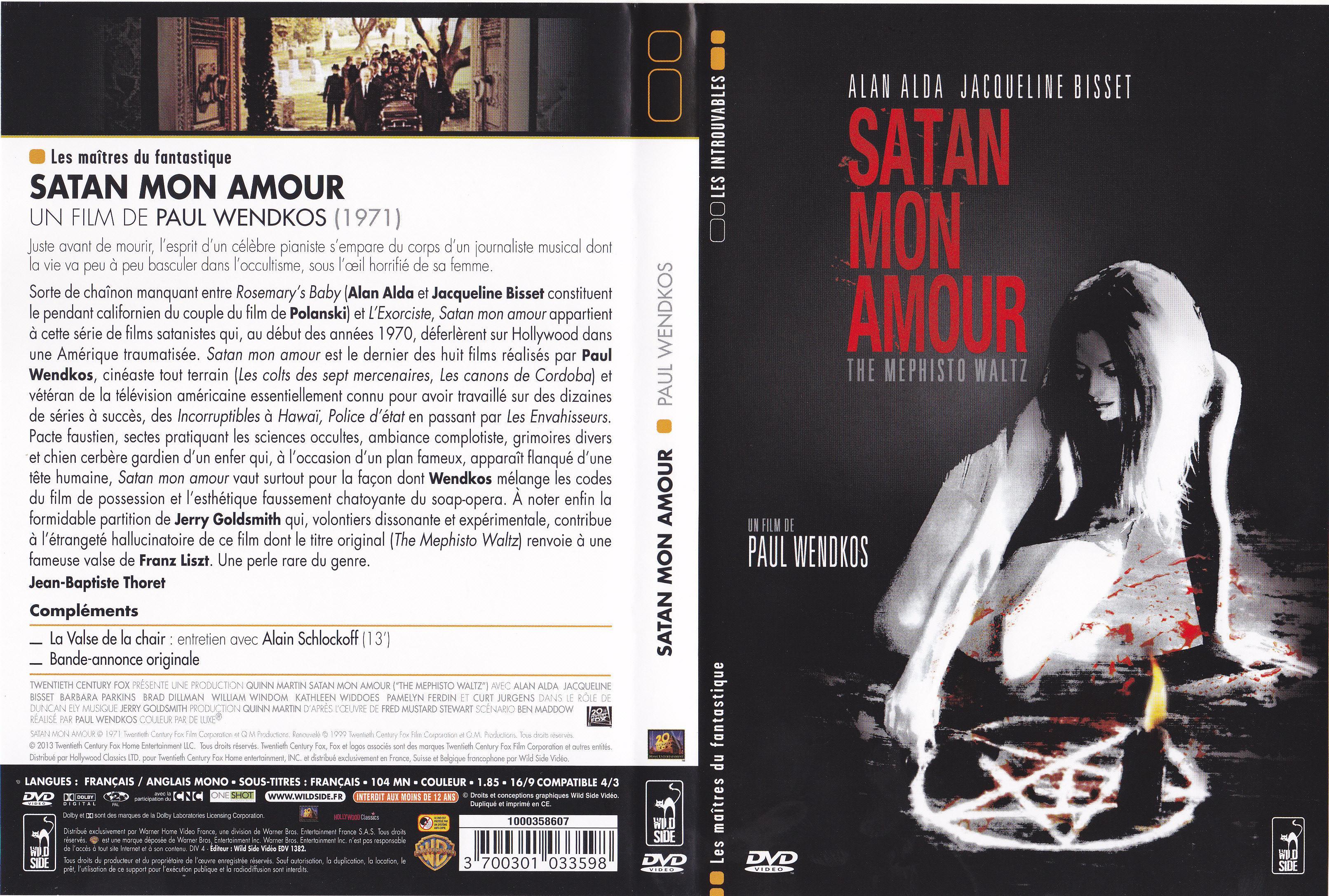 Jaquette DVD Satan mon amour v2