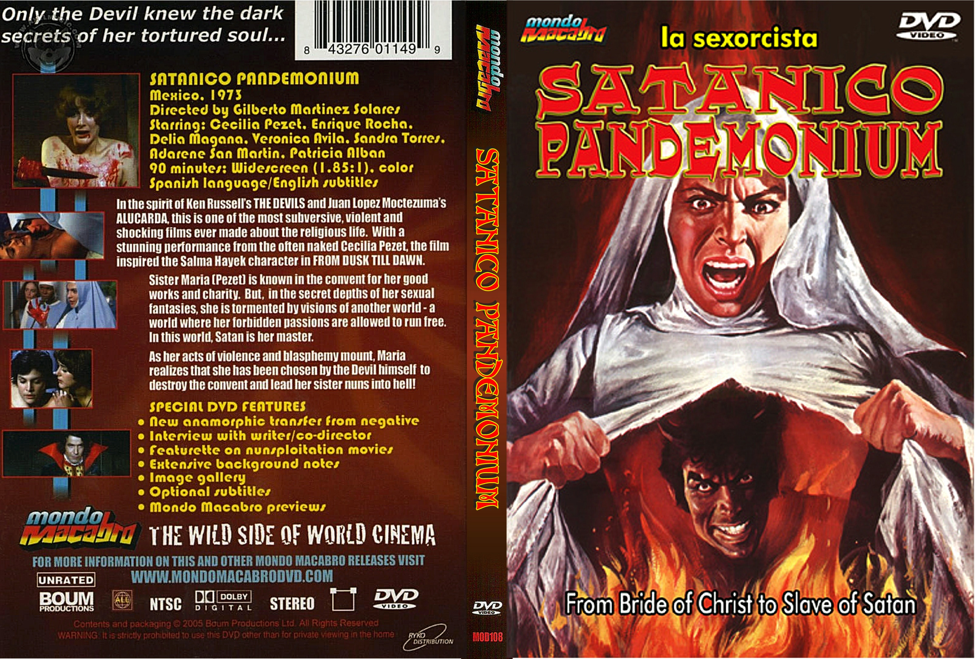 Jaquette DVD Satanico Pandemonium Zone 1