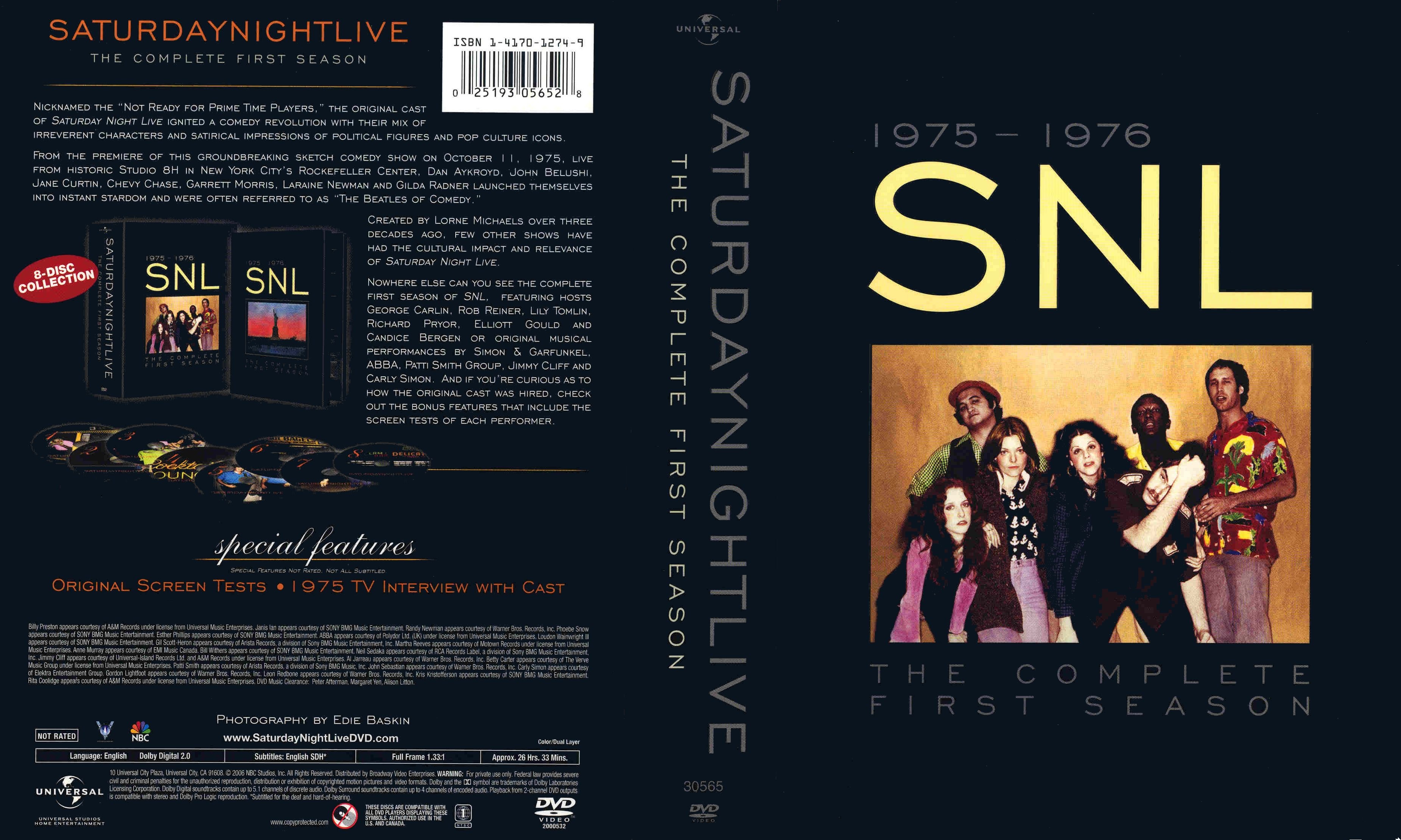 Jaquette DVD Saturday Night Live Saison 1 Zone 1