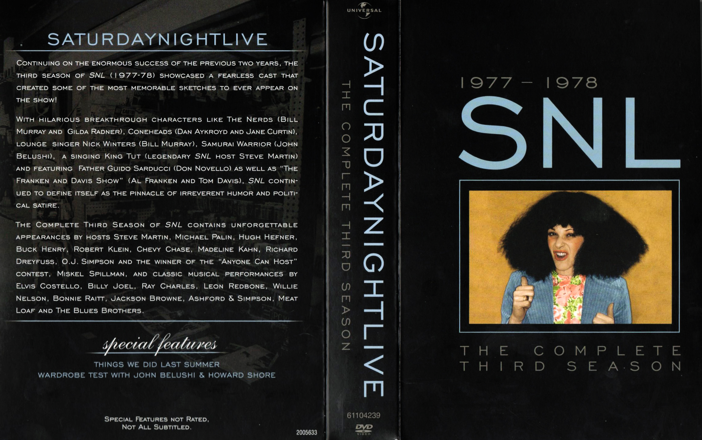 Jaquette DVD Saturday Night Live Saison 3 Zone 1